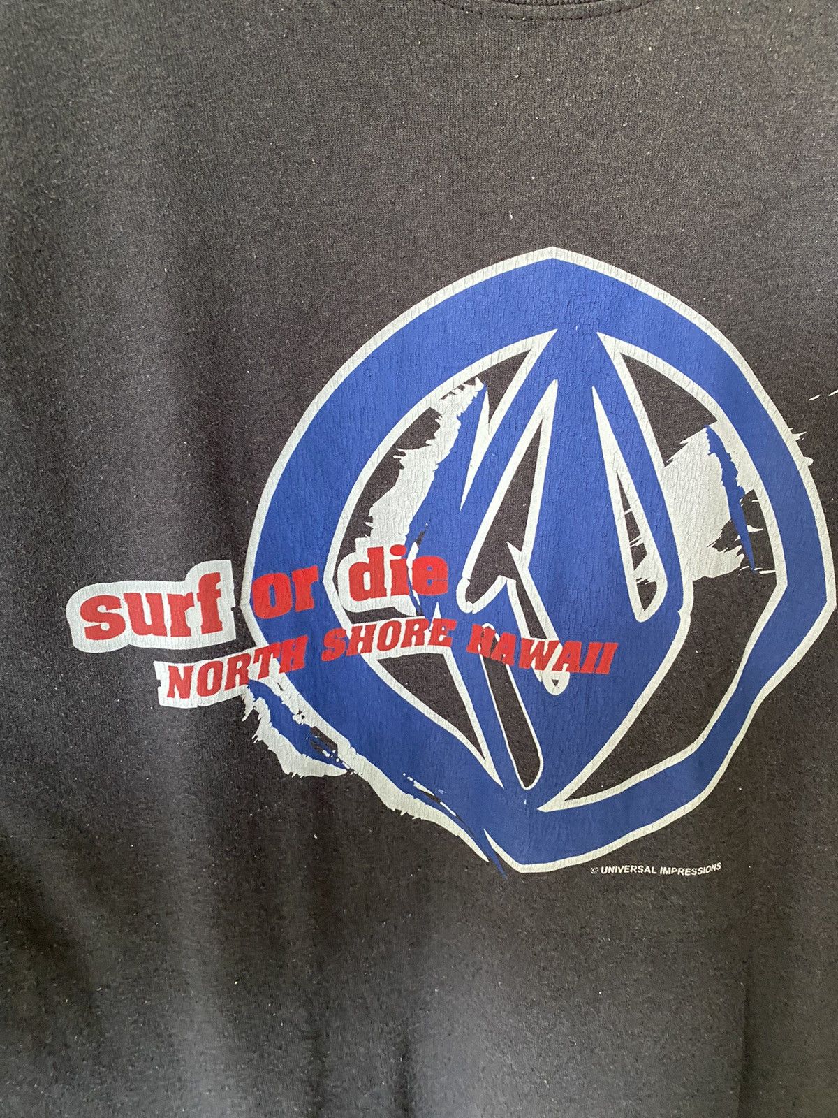 Vintage 1990s Surt or Die North shore Hawaii Size US XL / EU 56 / 4 - 4 Thumbnail