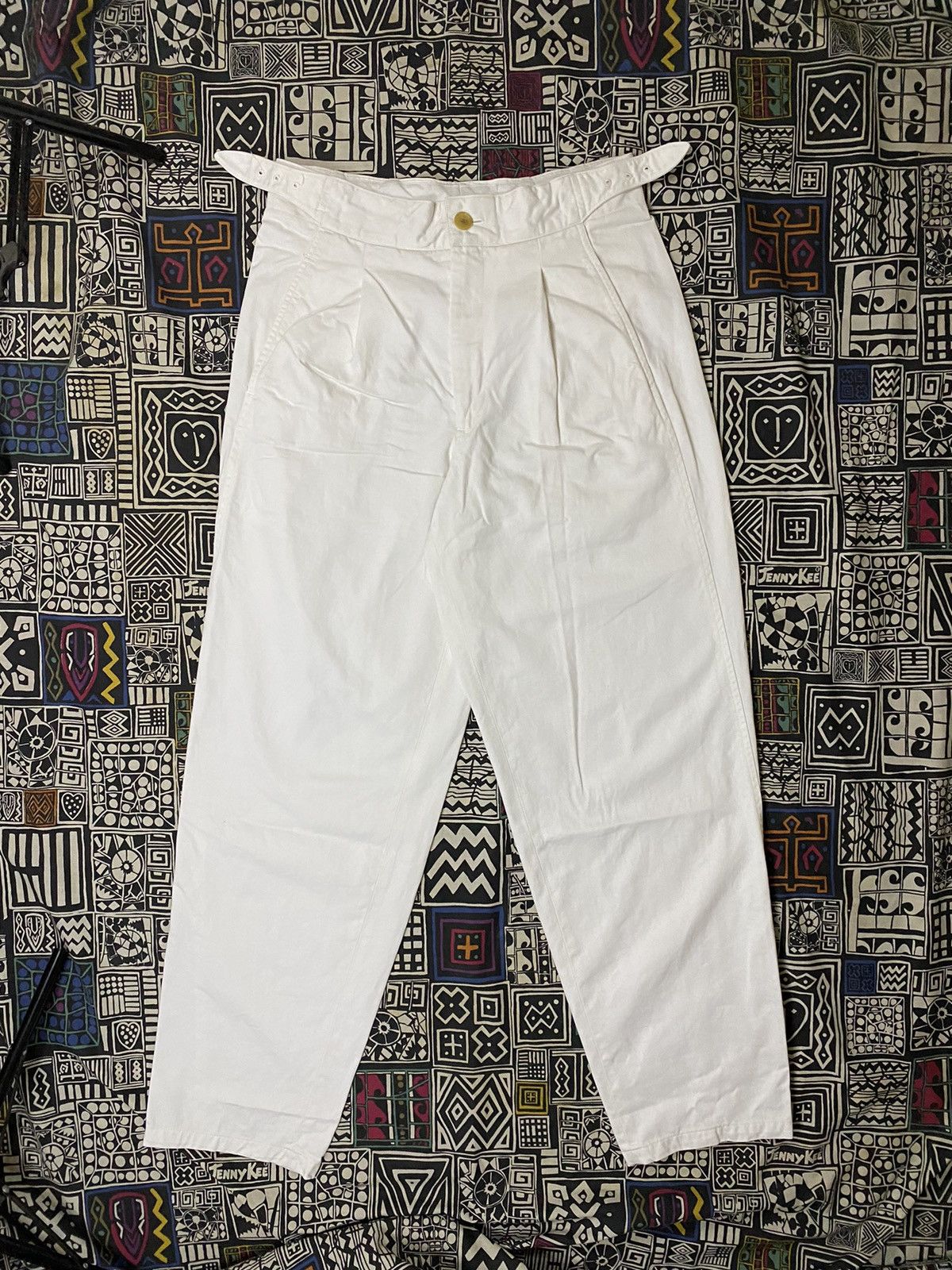 Issey Miyake issey miyake wide trousers white pants Size US 31 - 1 Thumbnail