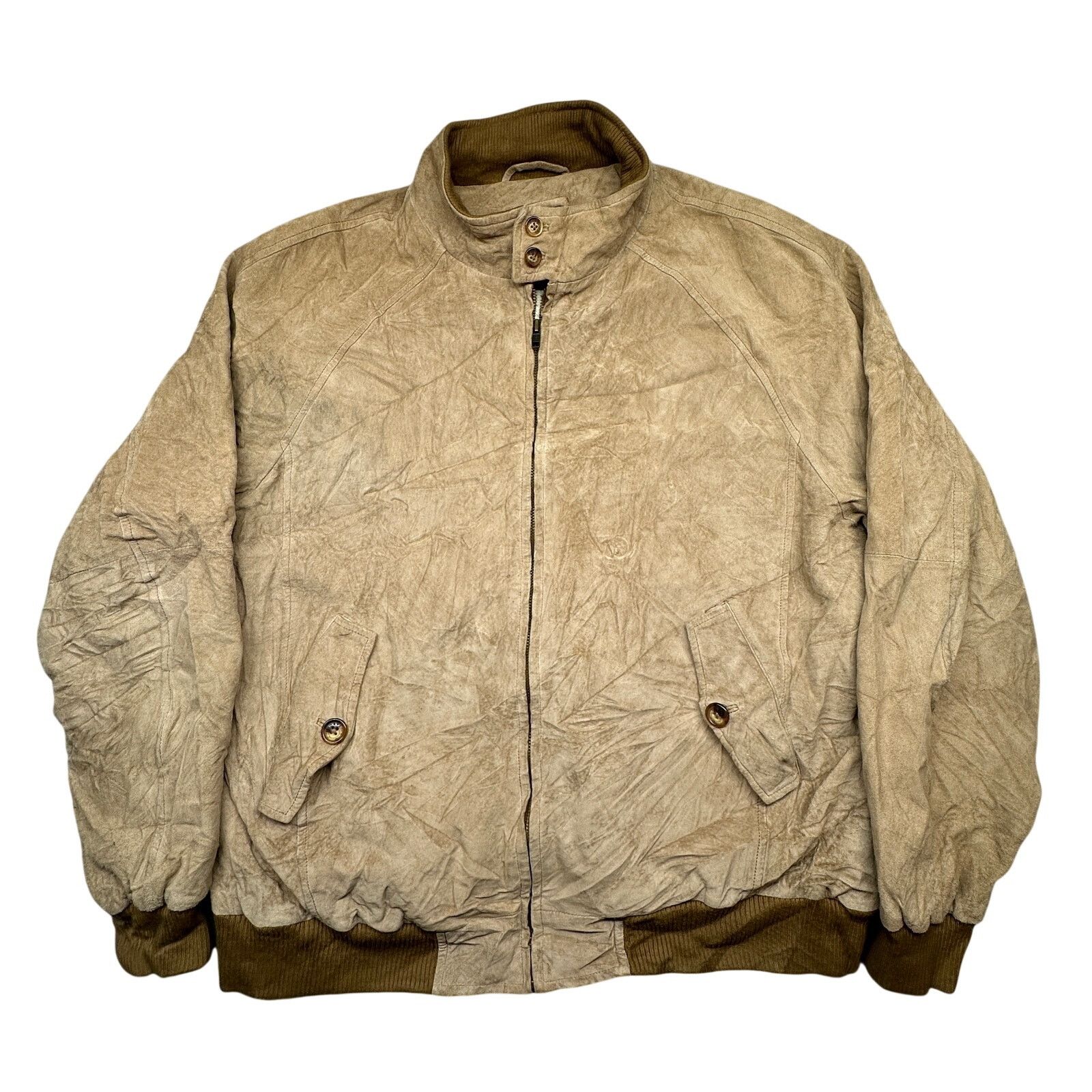 Orvis Orvis Suede Leather Bomber Jacket Mens Large Plaid Lined Size US L / EU 52-54 / 3 - 1 Thumbnail