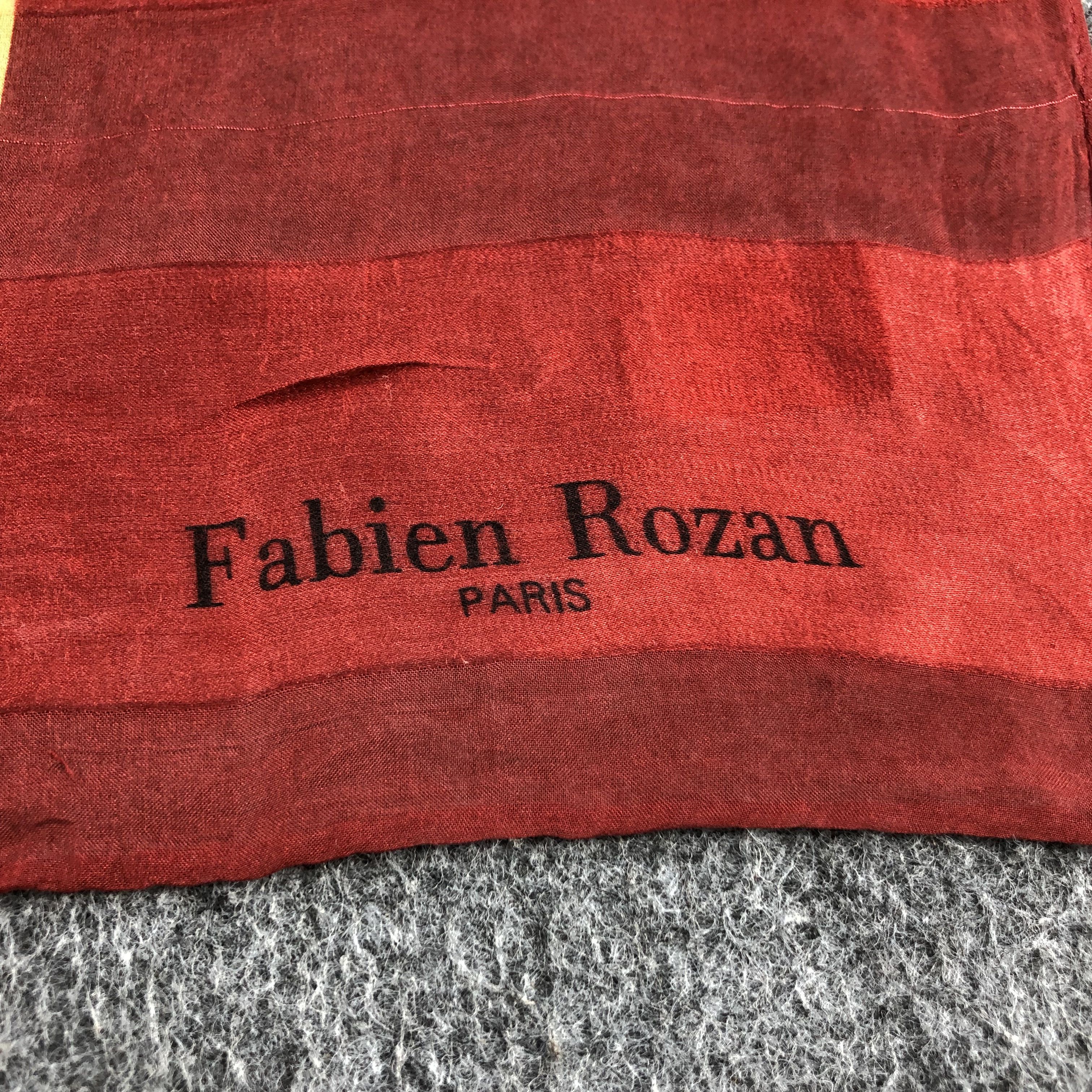 Vintage Fabien Rozan Slit Thread Silk Scarf M315 Size ONE SIZE - 3 Thumbnail