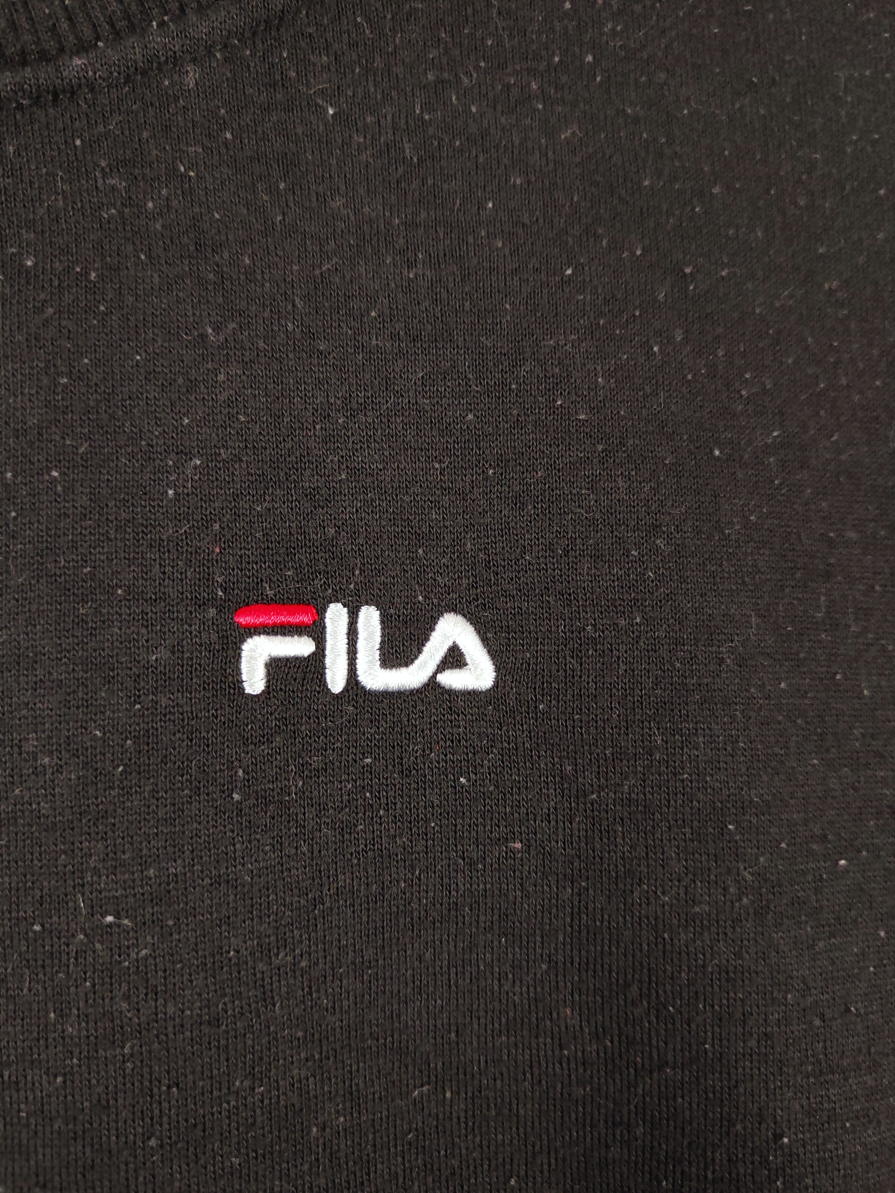 Fila × Japanese Brand × Vintage VINTAGE 💥 Fila Black Sweatshirts (SIMPLE PLAIN SWEATSHIRT) Size US L / EU 52-54 / 3 - 5 Thumbnail