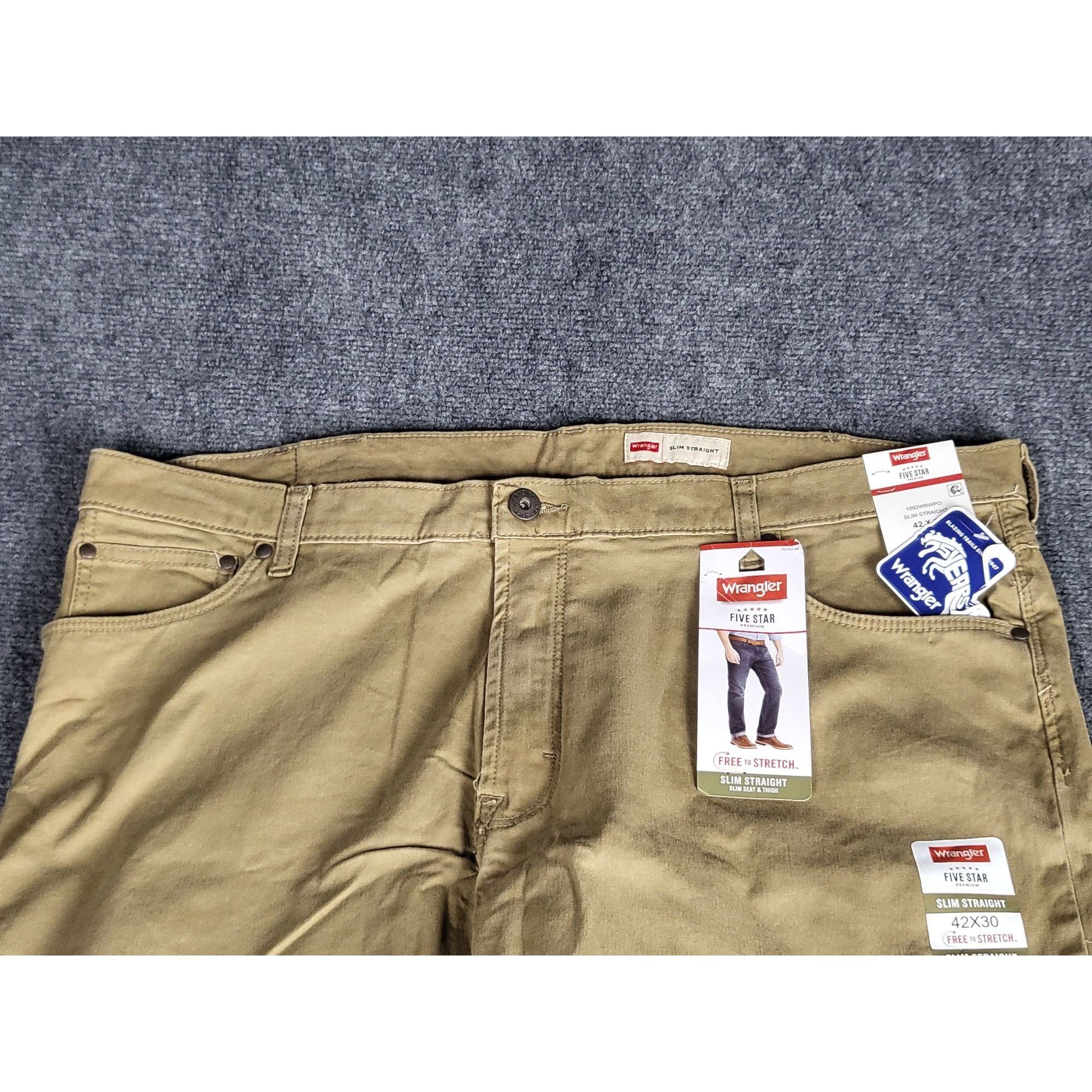 Wrangler Wrangler Five Star Slim Straight Khaki Pants Men Sz 42X30 Fr Size US 42 / EU 58 - 5 Thumbnail
