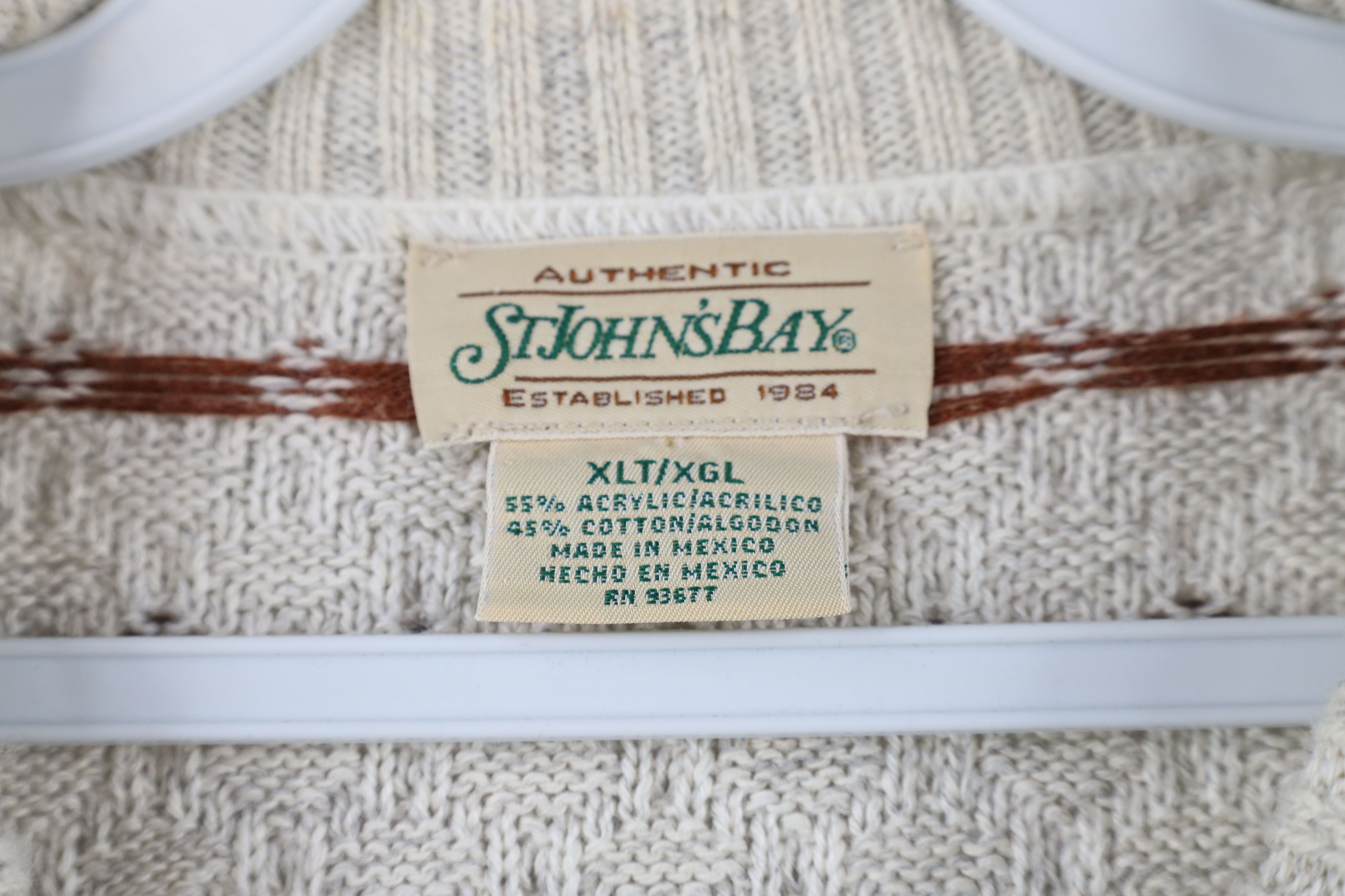 Vintage Vintage 90s Streetwear Geometric Knit Crewneck Dad Sweater Size US XL / EU 56 / 4 - 4 Thumbnail