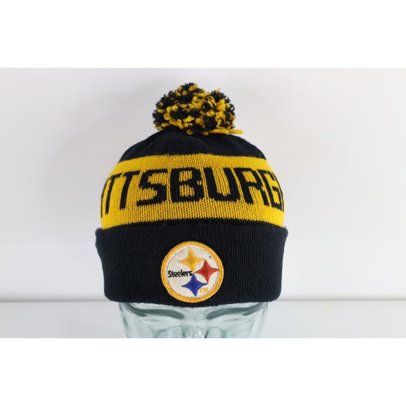 Vintage Vintage 70s 80s Pittsburgh Steelers Football Pom Beanie Size ONE SIZE - 1 Thumbnail