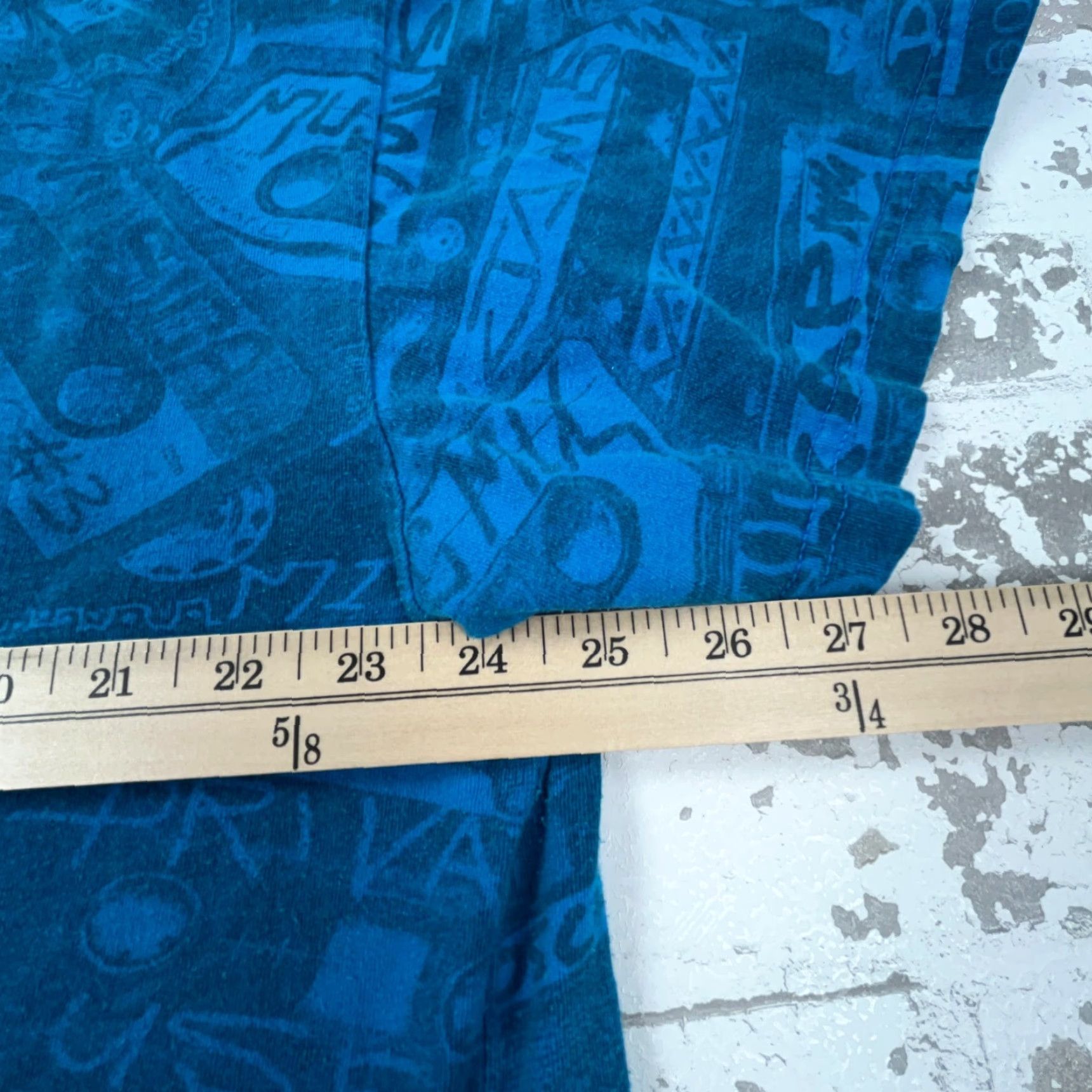 Gloverall VINTAGE Hybrid T-Shirt Men 2XL Blue All Over Print AOP Y2K Size US XXL / EU 58 / 5 - 7 Thumbnail