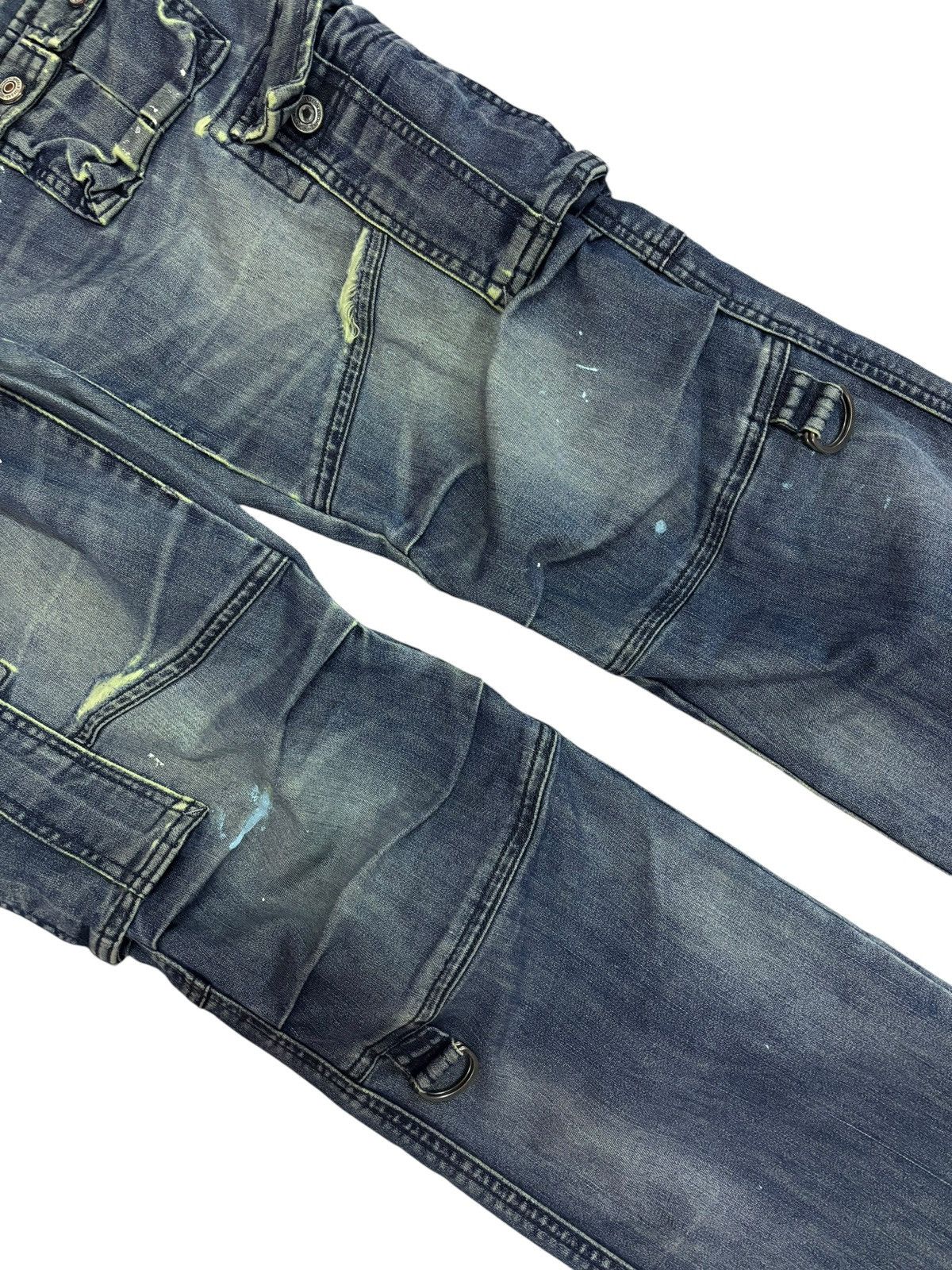 Japanese Brand × Vintage Vintage Japan Lyric Destroyed Blue Washed Distressed Jeans Size US 32 / EU 48 - 3 Thumbnail