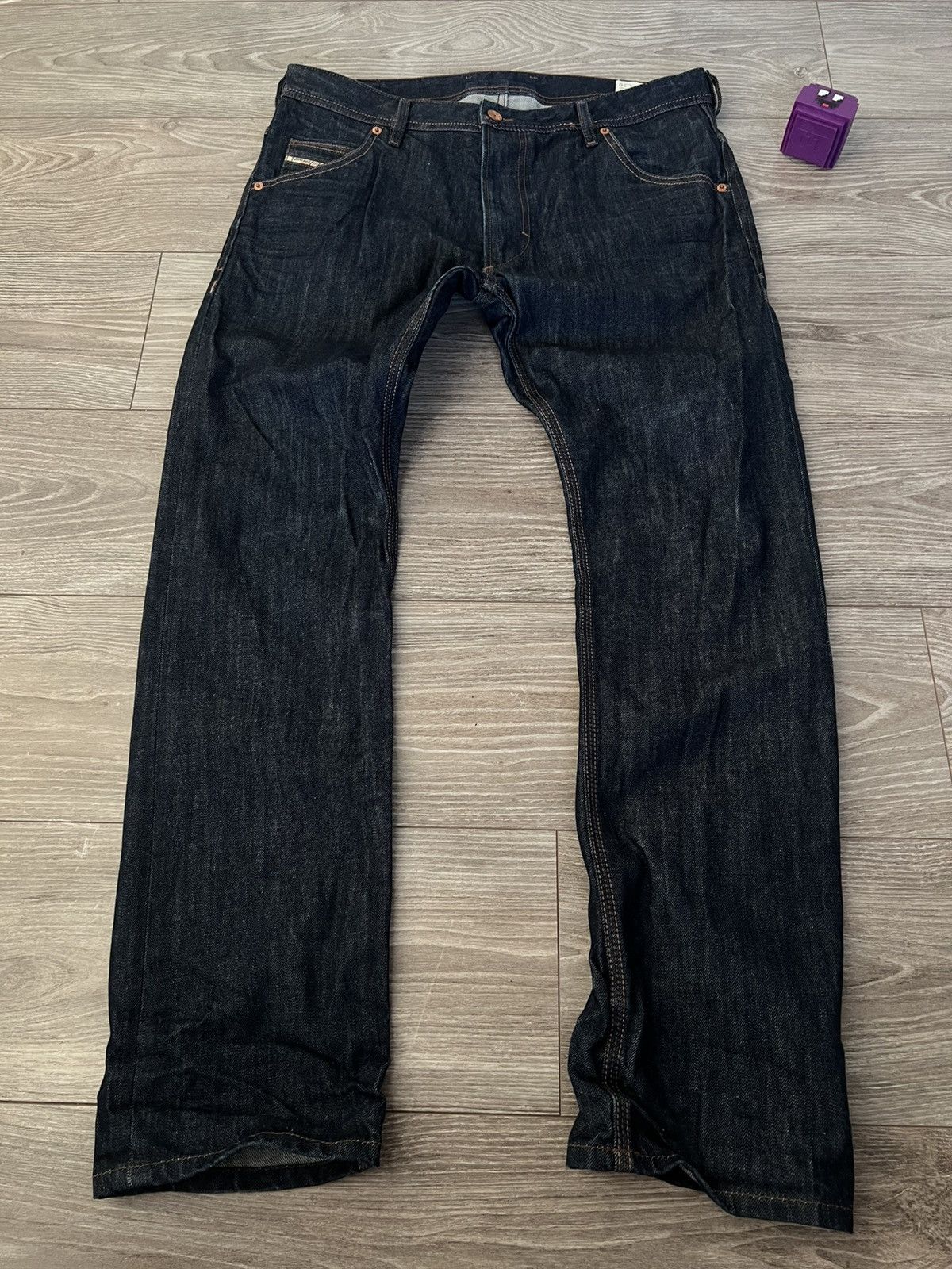 Diesel Diesel Avant Garde Krooley Regular Slim-Carrot Selvage Jeans Size US 33 - 9 Thumbnail