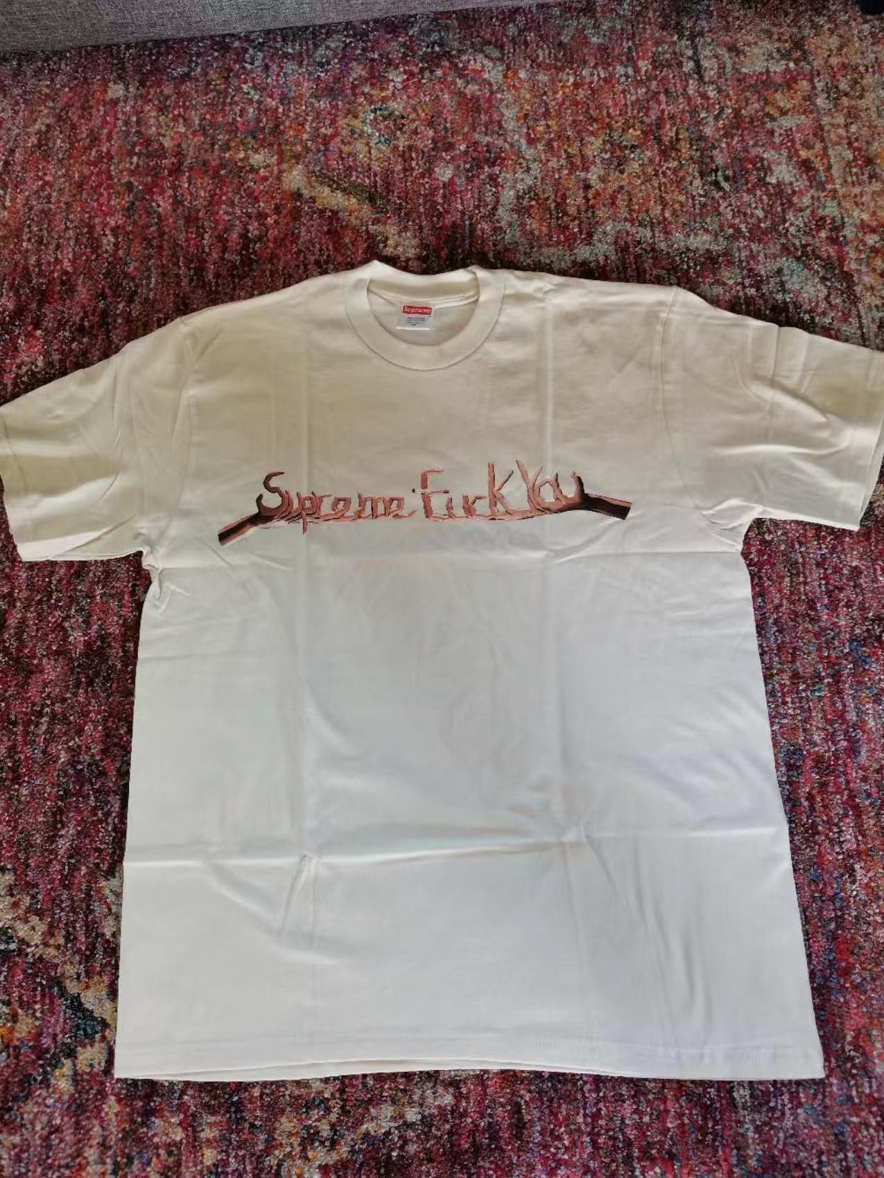 Supreme NEVER WORN* Supreme FW18 Fuck You Tee White Size US M / EU 48-50 / 2 - 2 Thumbnail
