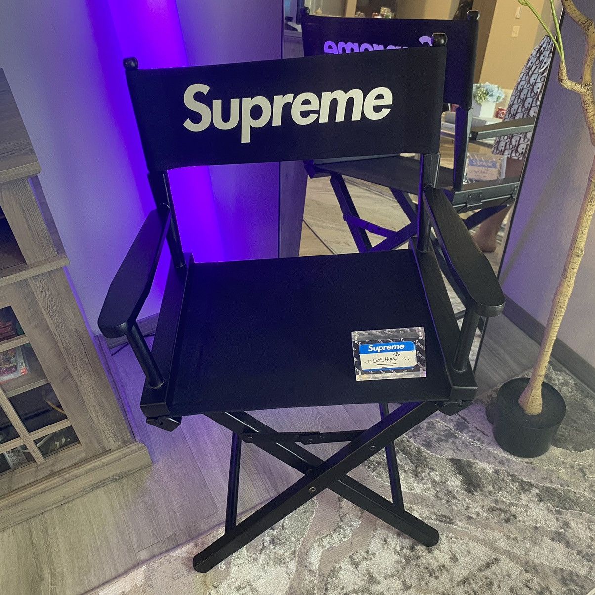 Supreme Supreme Director's Chair BLACK Ss19 | Grailed