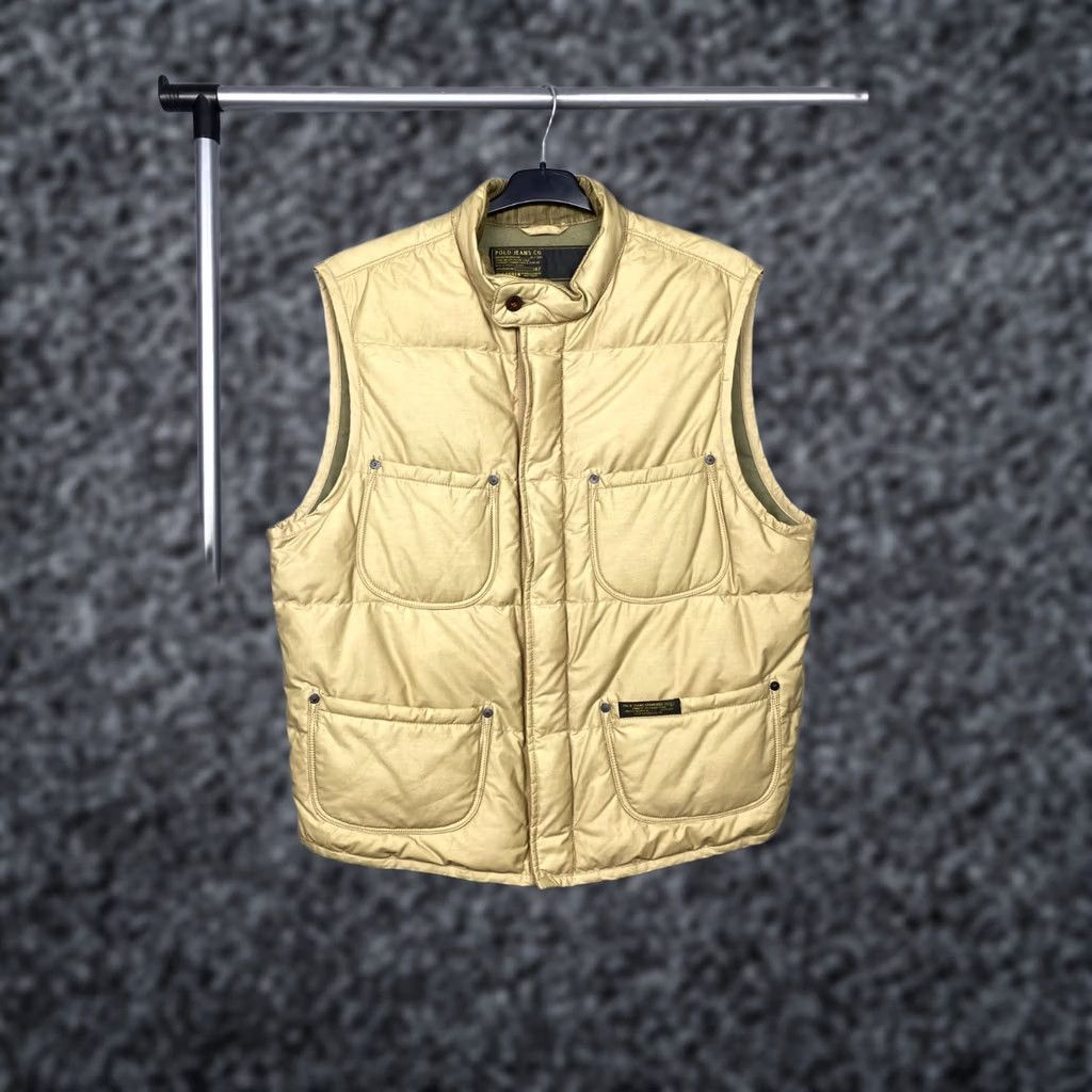 Polo Ralph Lauren VINTAGE Polo Ralph Lauren Jeans Co. Mens Nylon Vest L Beige Size US L / EU 52-54 / 3 - 1 Thumbnail