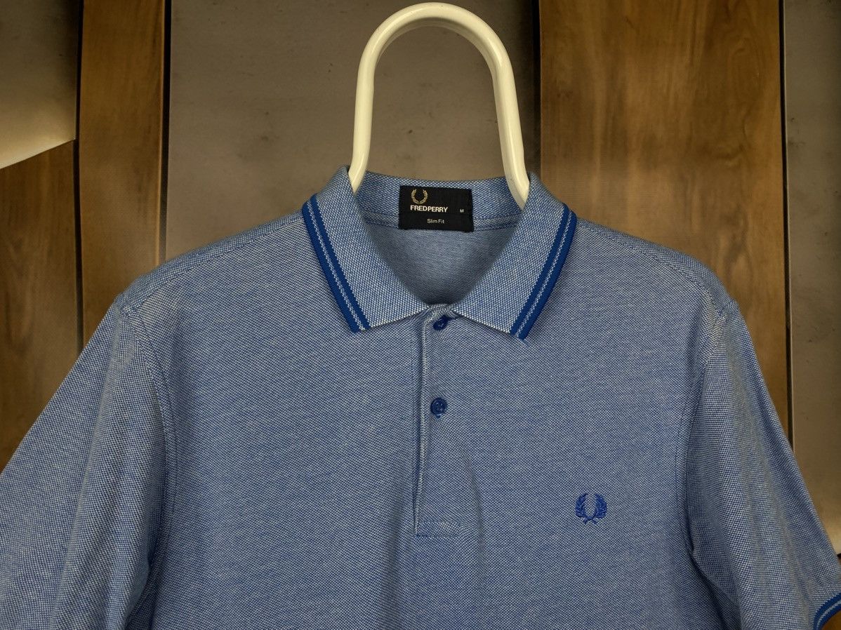 Fred Perry 🌊Polo T-Shirt Fred Perry Striped Celadon Luxury Tee🌊 Size US M / EU 48-50 / 2 - 4 Thumbnail