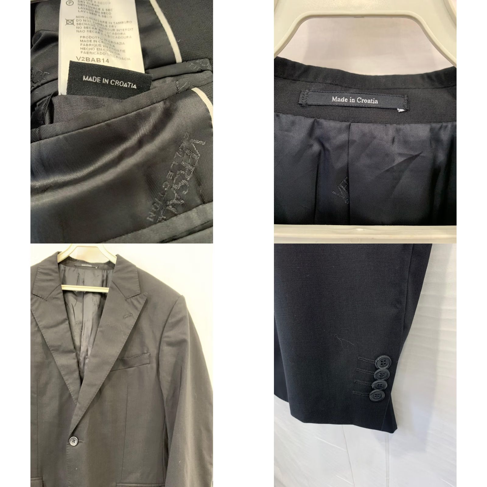Ermenegildo Zegna Z Zegna Blazer 42R Black Wool Blazer Men’s Tailored 2-Button EU 50 US 42R Italy Style#159 Shirt? Size 42R - 8 Thumbnail