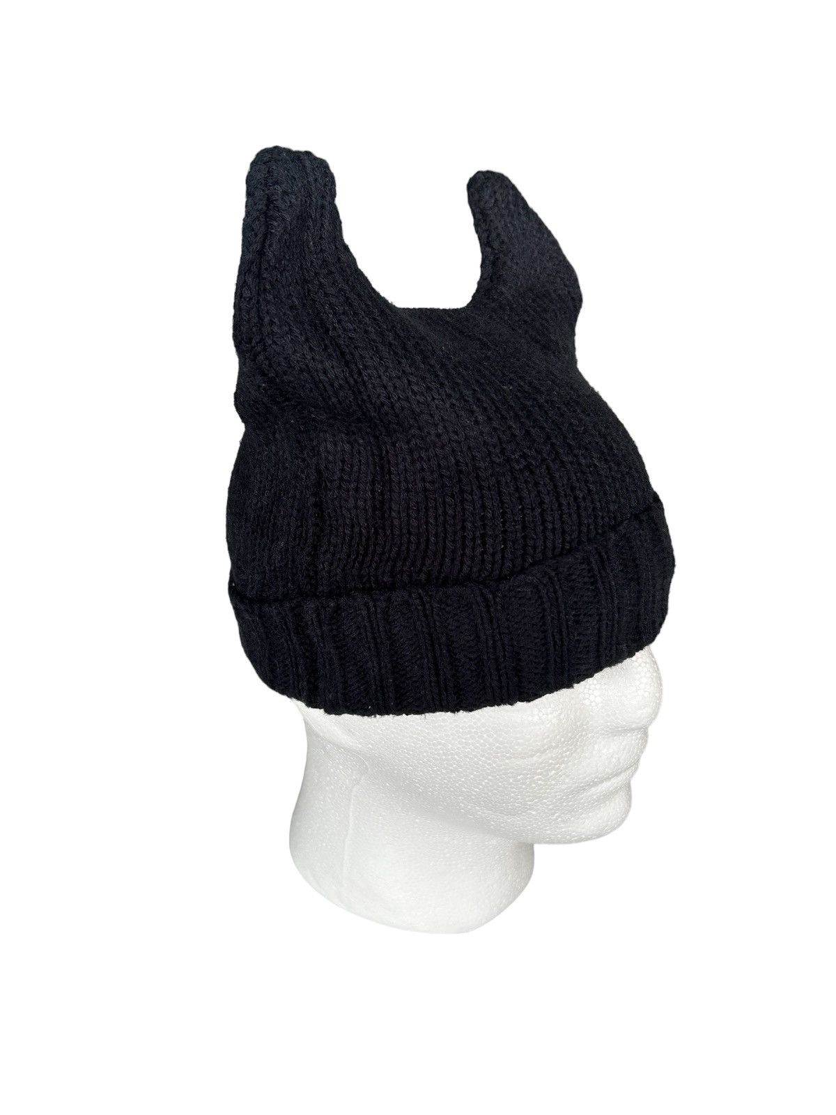 14th Addiction × Le Grande Bleu (L.G.B.) × Seditionaries Devil Horn Knitted Beanie Hats☠️ Size ONE SIZE - 5 Thumbnail