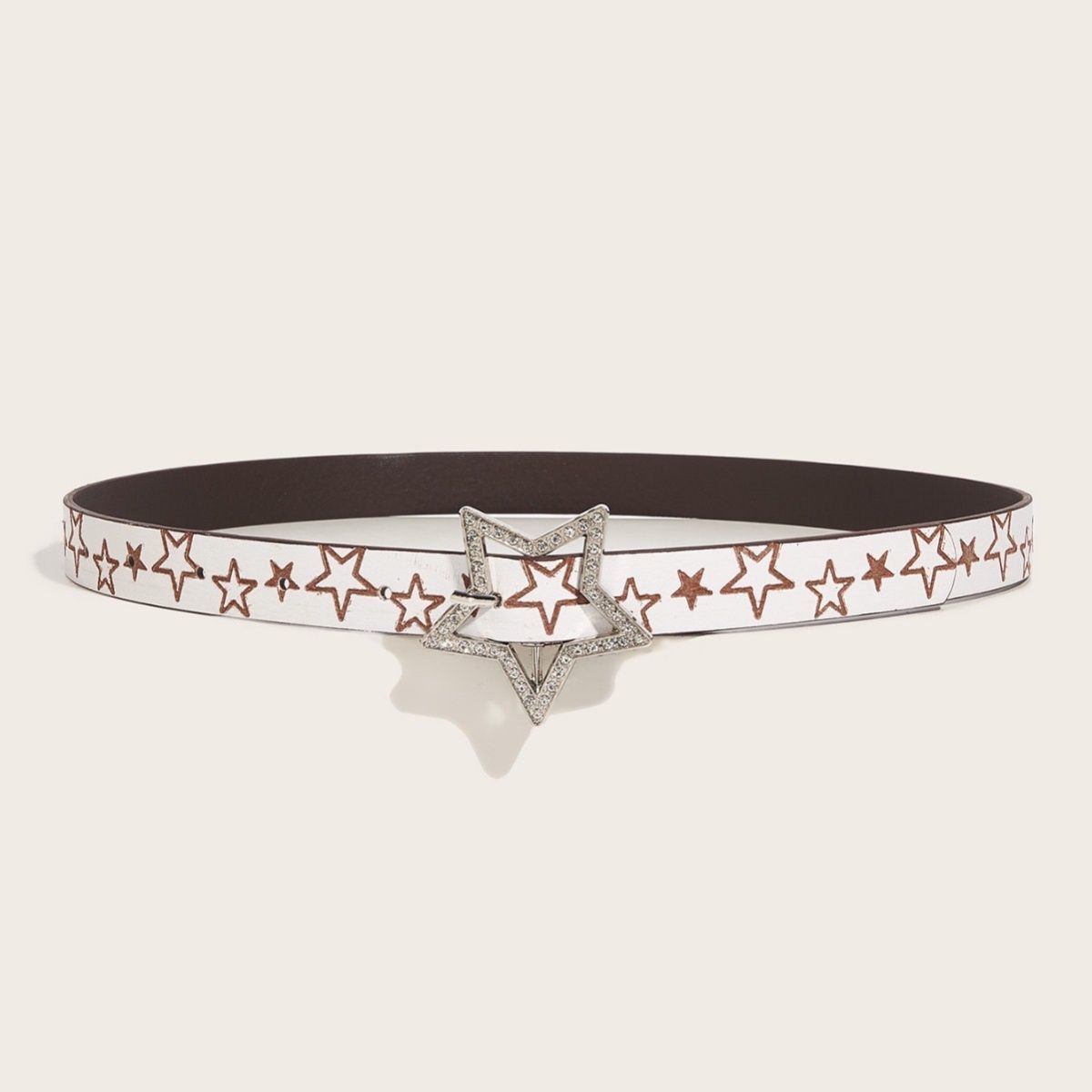 Designer Crazy Vintage Belt Riveted Belts Menswear Accessories Size ONE SIZE - 3 Thumbnail