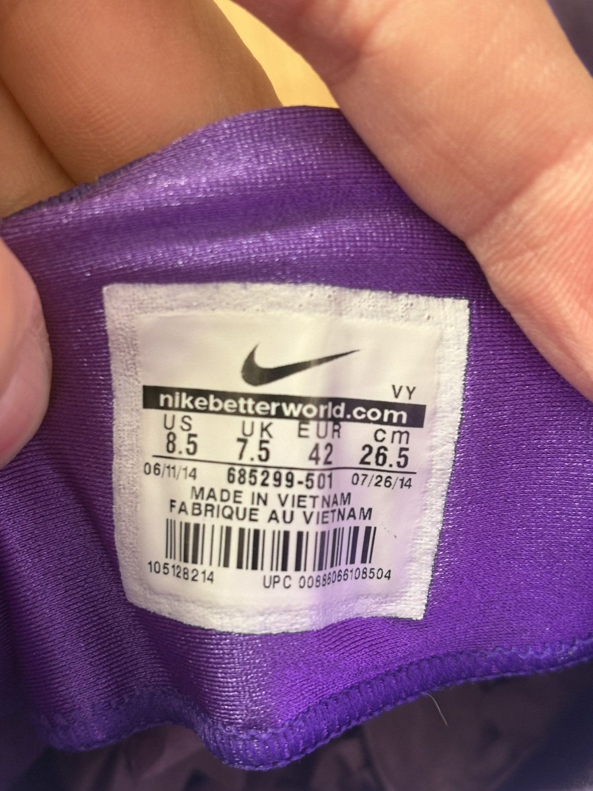 Nike Nike SB Stefan Janoski Max Court Purple Size US 8.5 / EU 41-42 - 7 Thumbnail