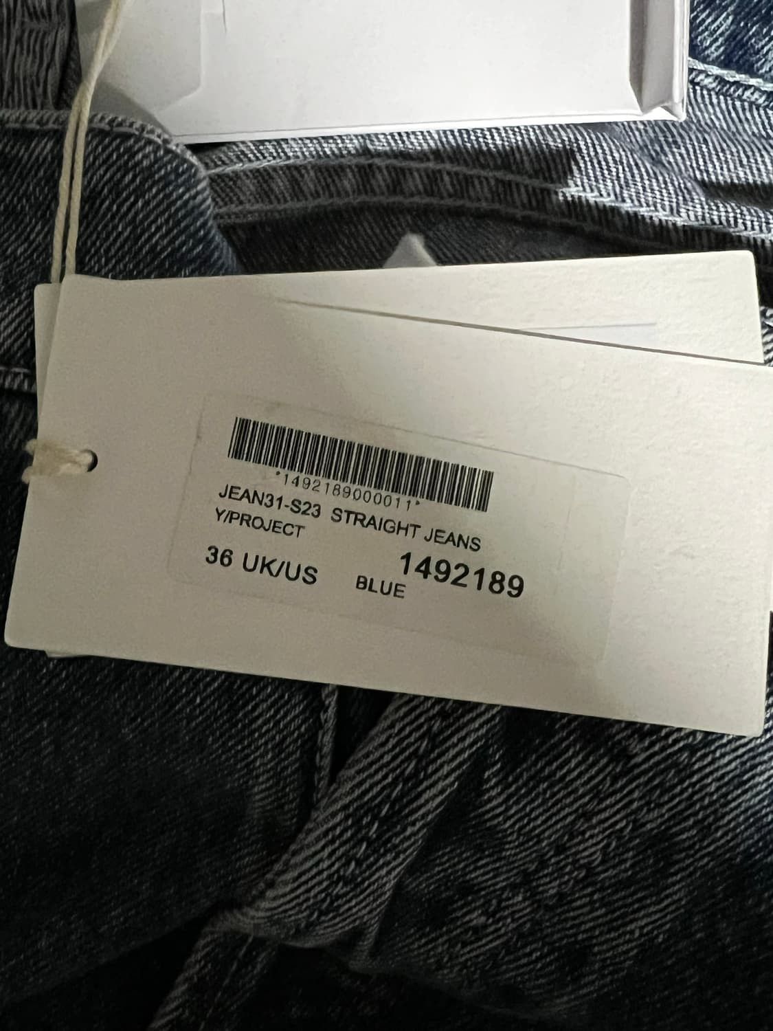 Y/Project Classic Wire organic-cotton denim jeans