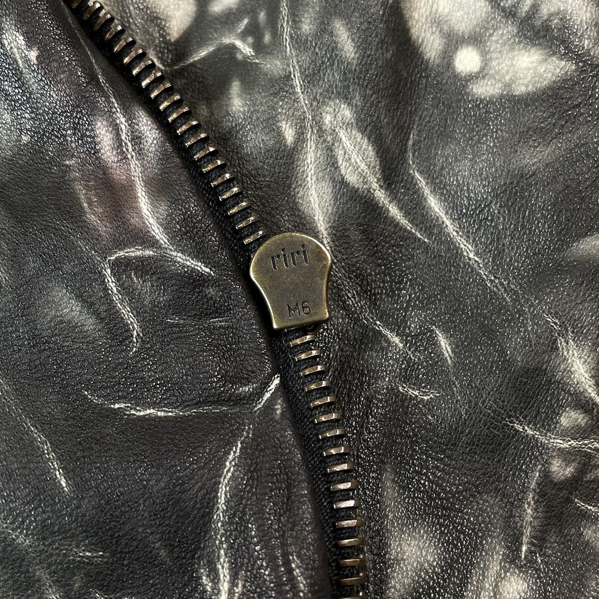 Drome DROMe Italy Printed Leather Biker Jacket Like Rick Owens Size S / US 4 / IT 40 - 10 Thumbnail
