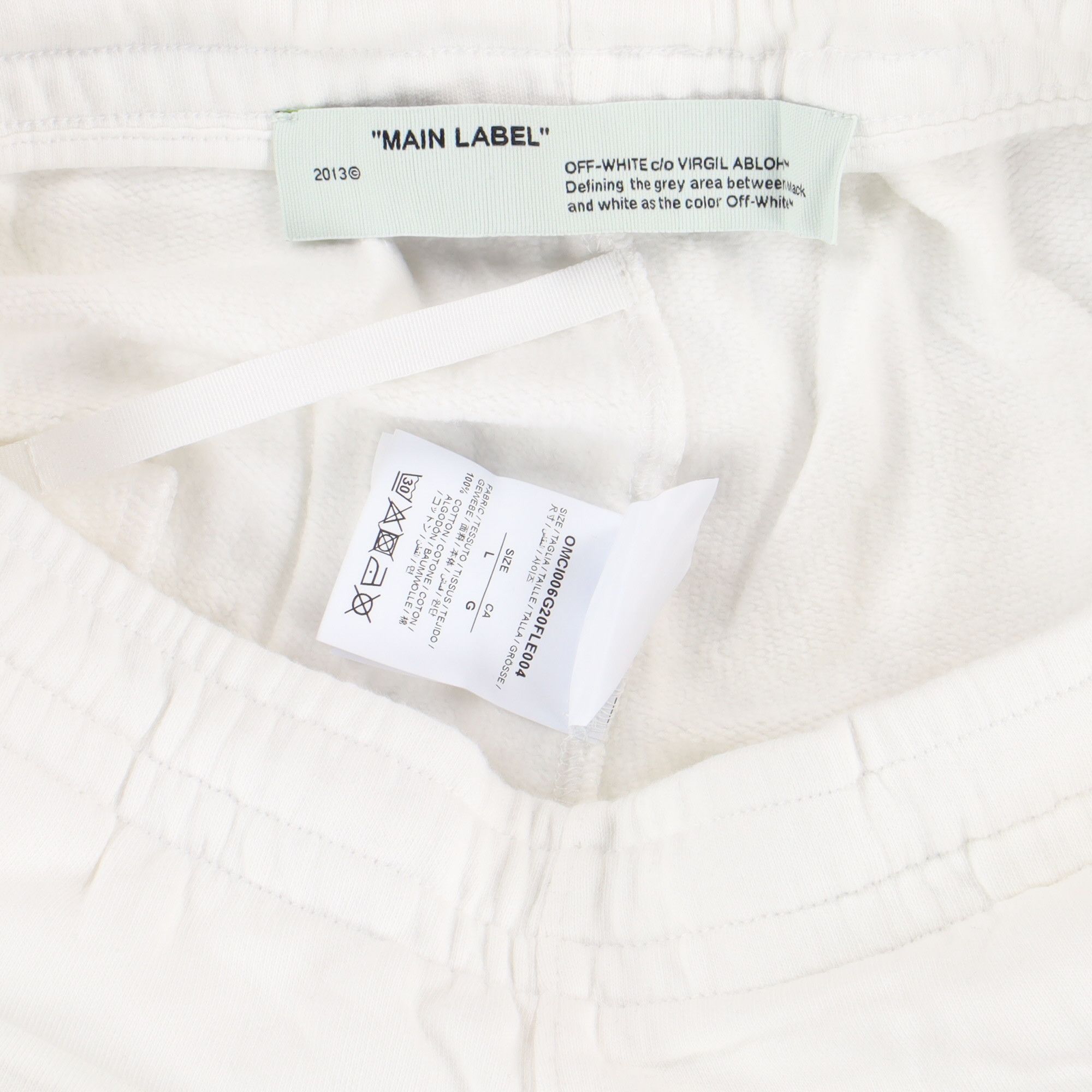 Off-White White Tape Arrows Sweatshorts Size 34" / US 12 / IT 48 - 6 Thumbnail