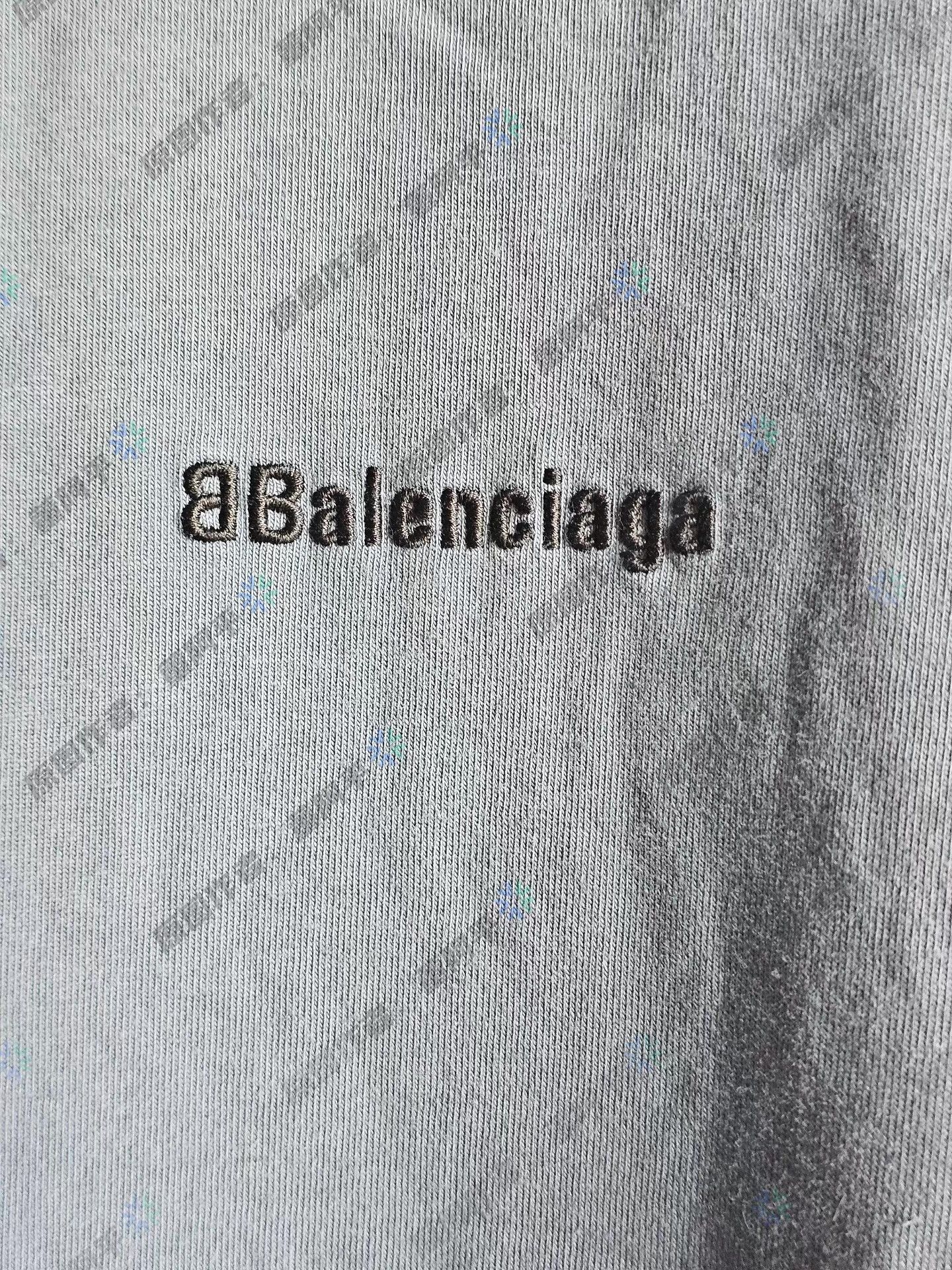 Balenciaga Balenciaga Haze Blue Short Sleeve T-shirt Size US XL / EU 56 / 4 - 2 Thumbnail