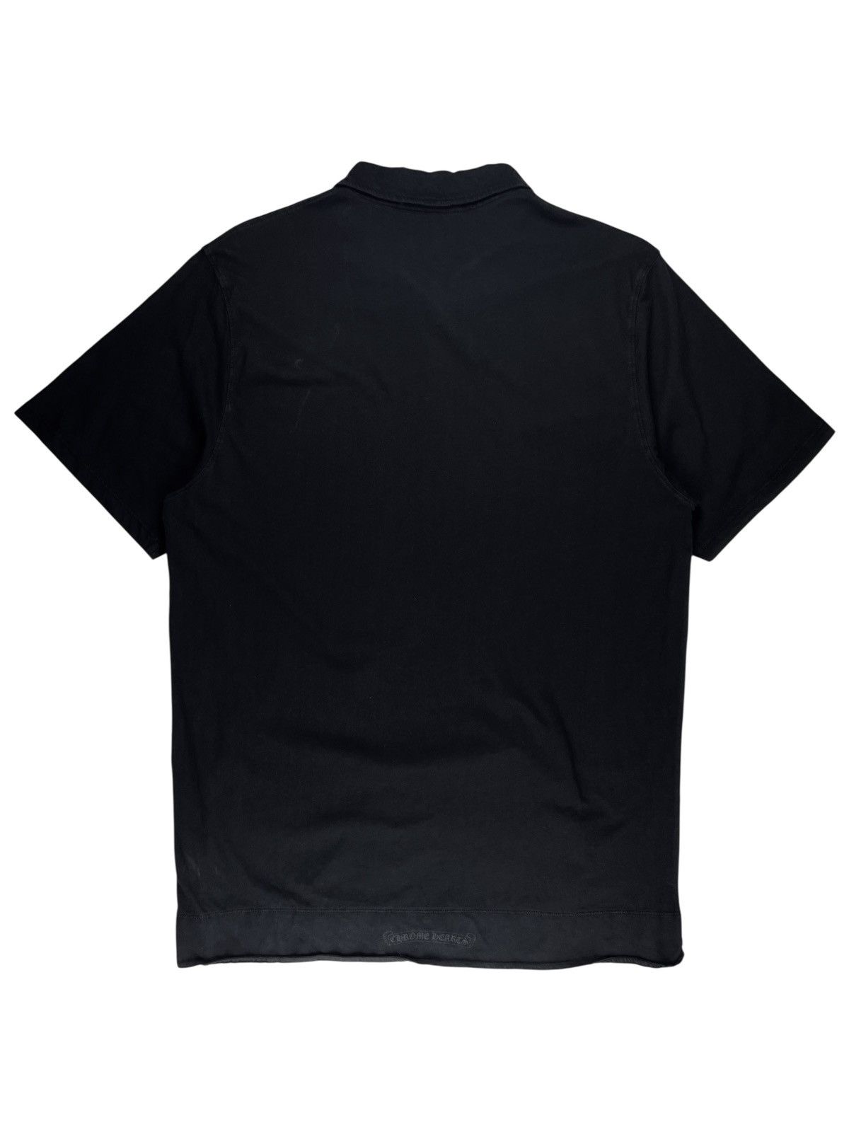 Chrome Hearts Chrome Hearts Vintage Silver Button Horseshoe Polo Shirt Size US XL / EU 56 / 4 - 2 Thumbnail