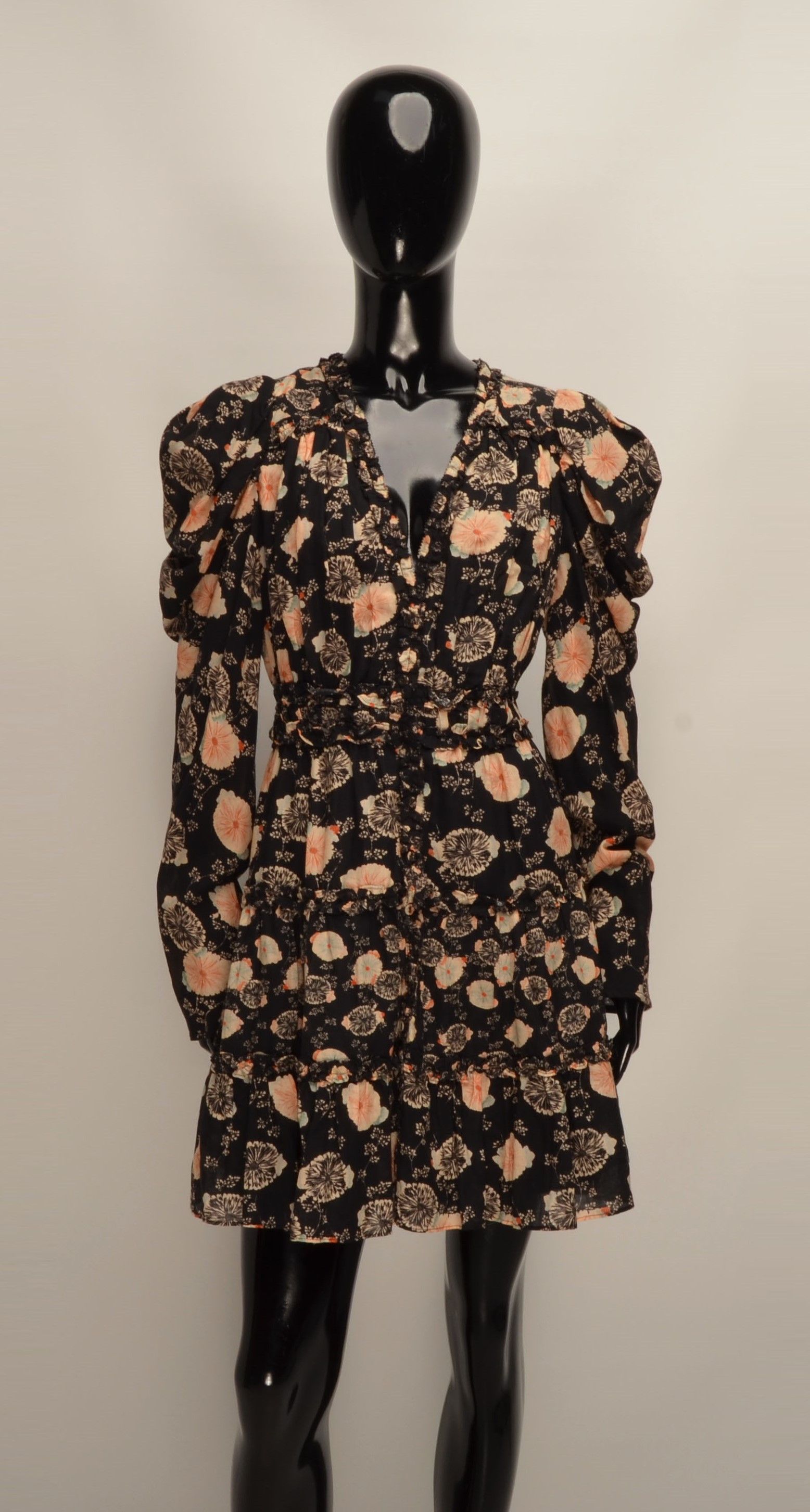 Ulla Johnson Ulla Johnson Floral Puff Long Sleeve Ruffle Dress Size M / US 6-8 / IT 42-44 - 1 Thumbnail