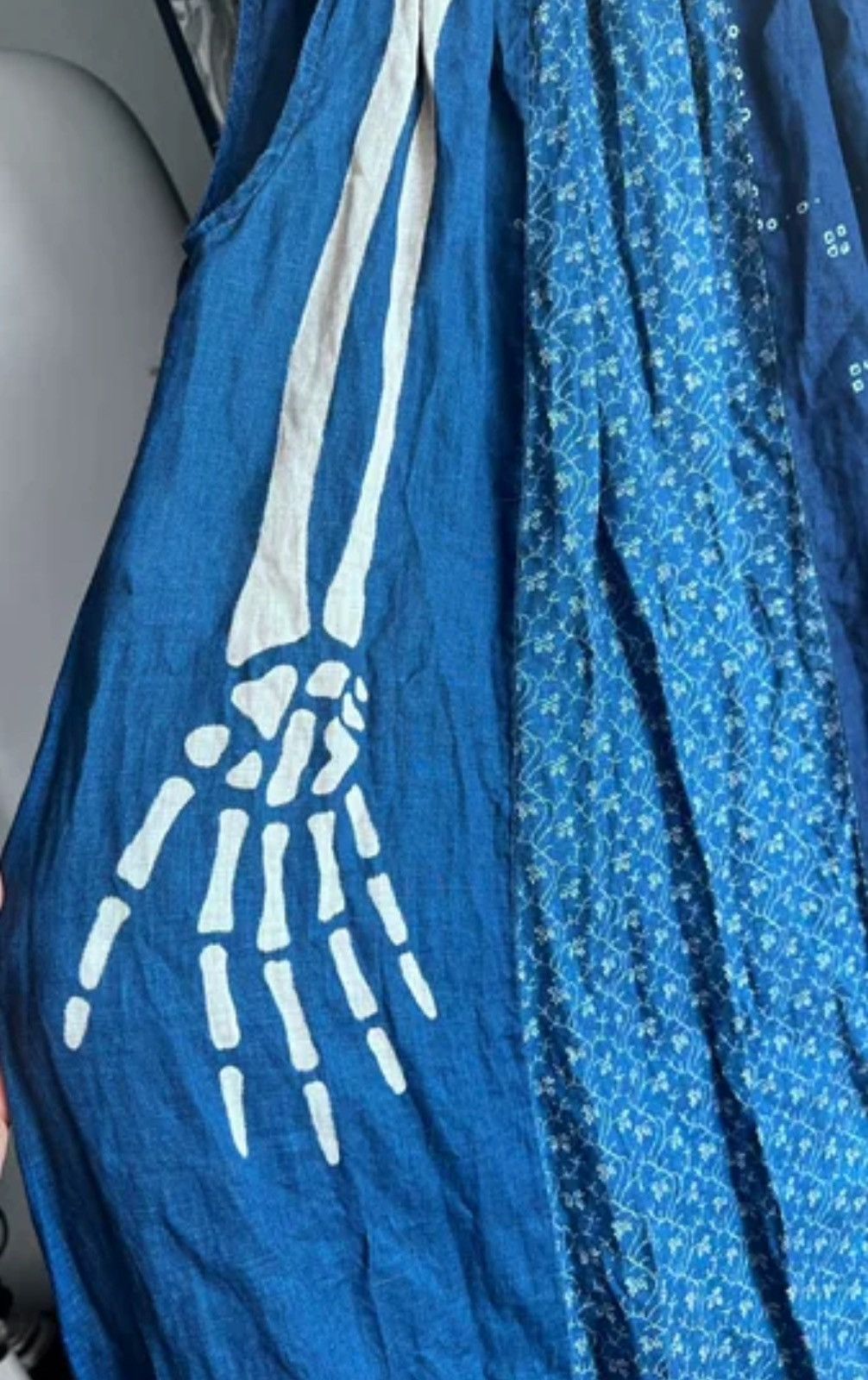 Kapital Kapital blue dyed floral bone patchwork dress2412-Nextarrow Size S / US 4 / IT 40 - 4 Thumbnail