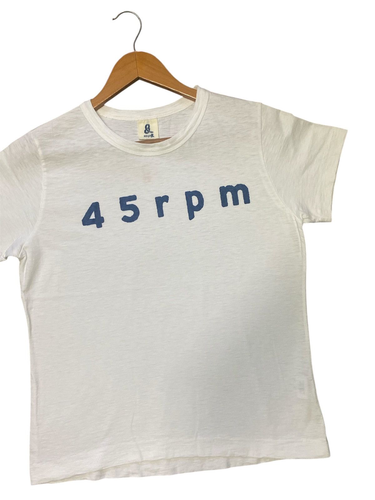 45rpm × Japanese Brand × Vintage 💥RARE💥VINTAGE 45RPM SPELLOUT SINGLE STITCH SHIRT TEE🔥 Size US S / EU 44-46 / 1 - 2 Thumbnail