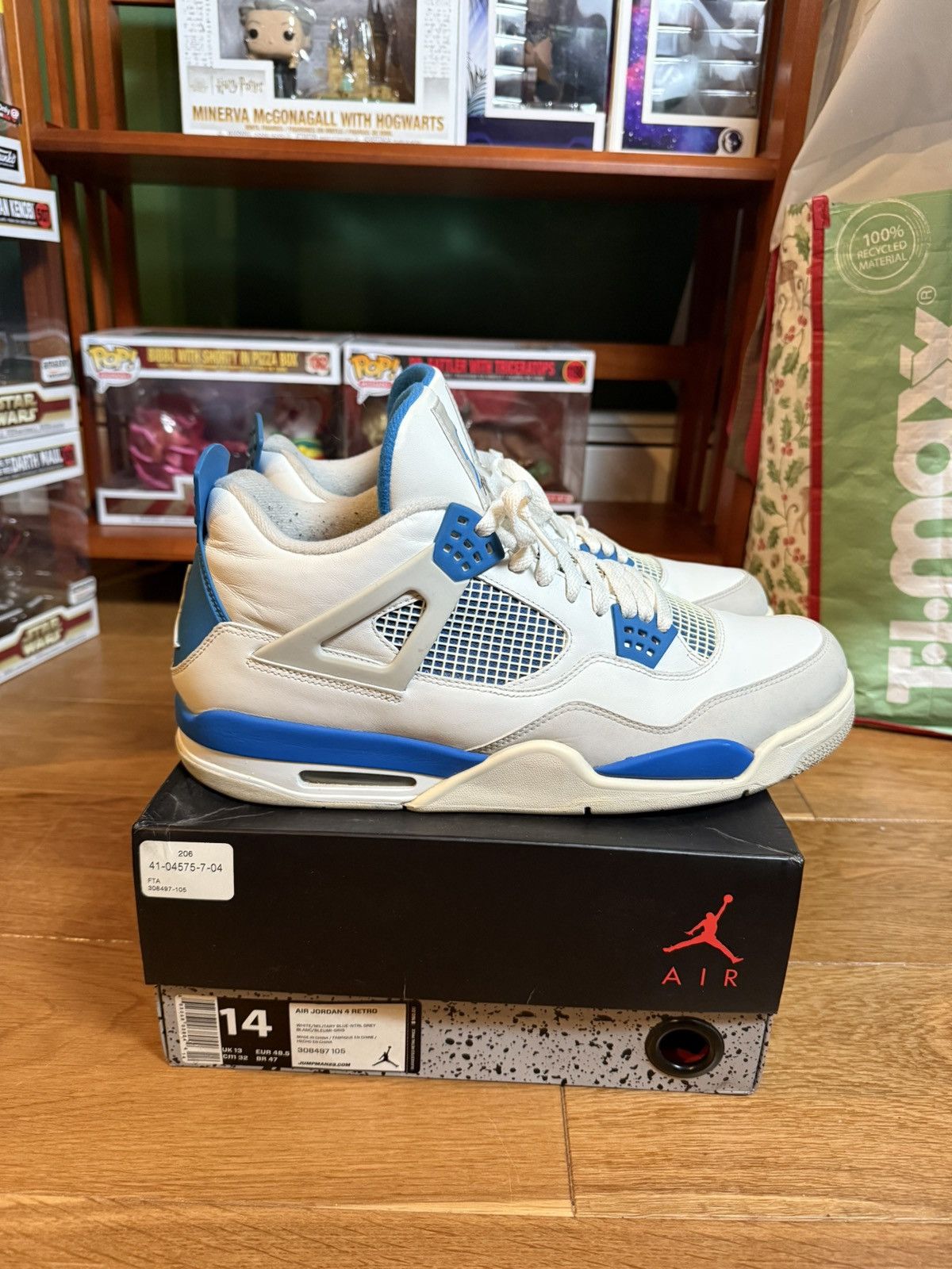 Jordan Brand Air Jordan 4 Military Blue 2012 Size US 14 / EU 47 - 1 Thumbnail