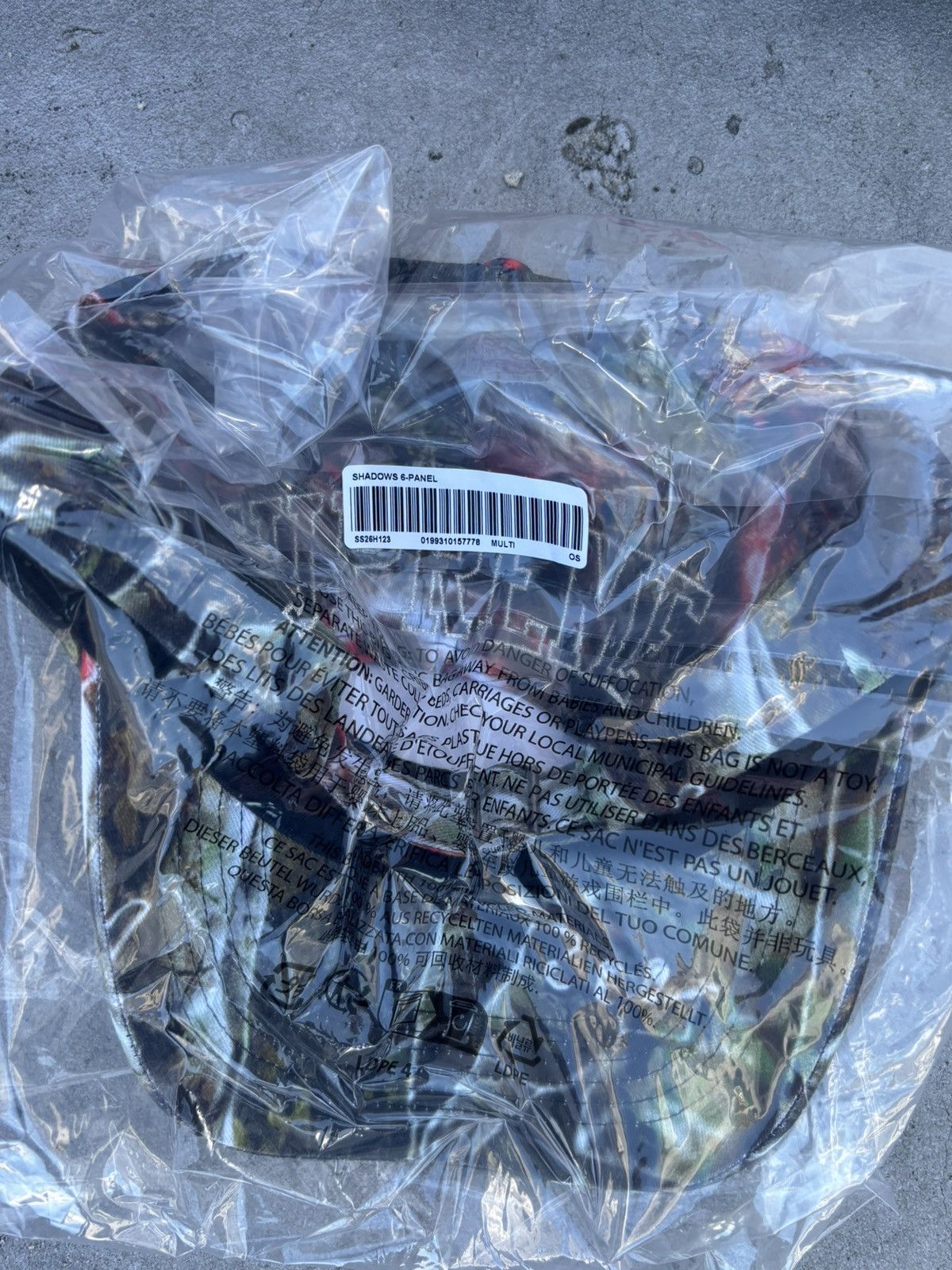 Supreme supreme shadows 6 panel hat | Grailed