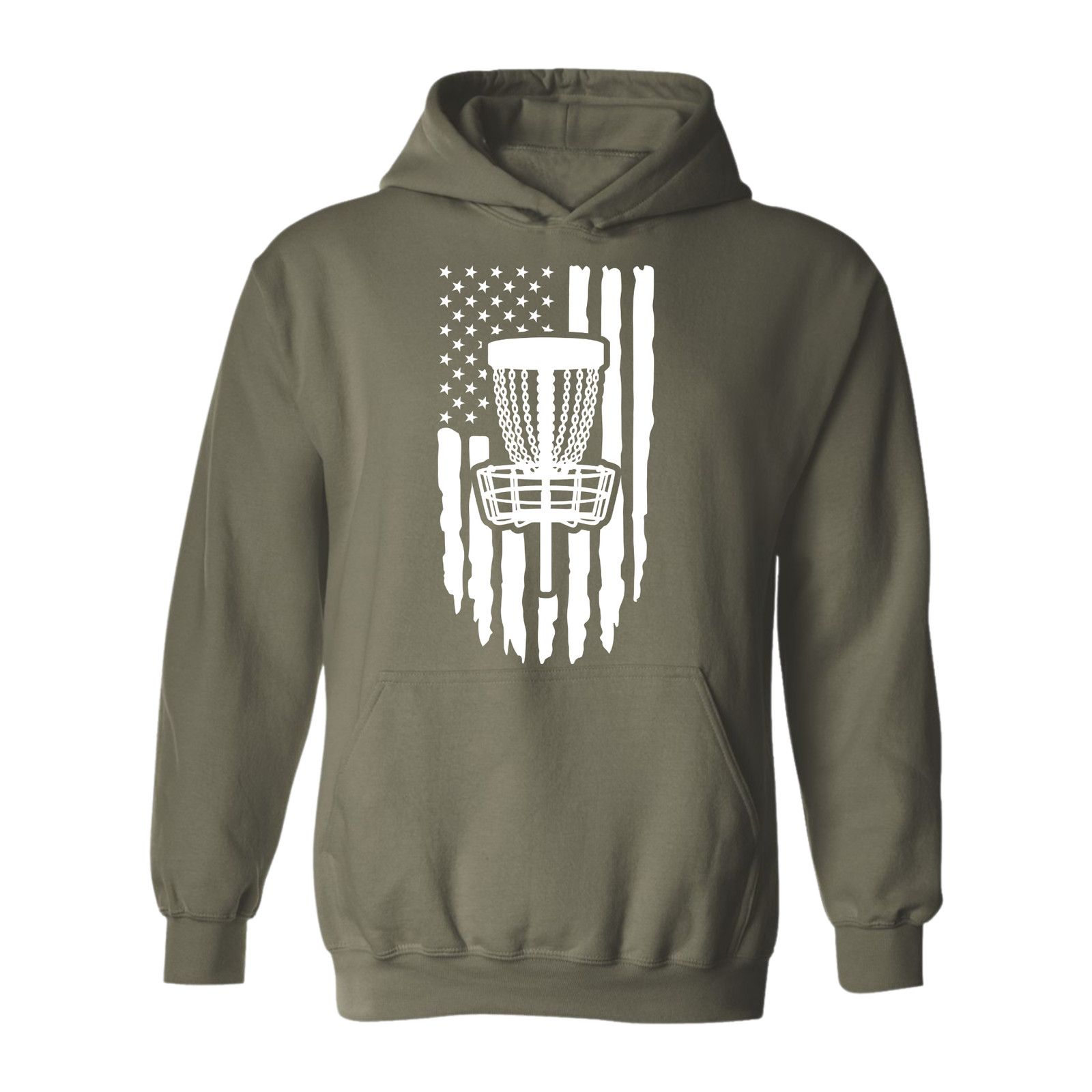 Gildan Disc Golf Hoodie PATRIOTIC AMERICAN Flag Sweatshirt Size US L / EU 52-54 / 3 - 1 Thumbnail