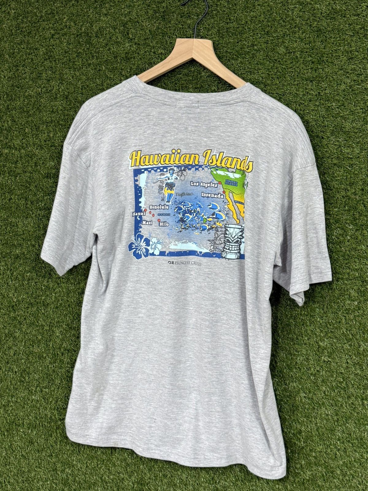Vintage Vintage Princess Cruises Grey Heavyweight Oversized Tee Size US L / EU 52-54 / 3 - 2 Thumbnail