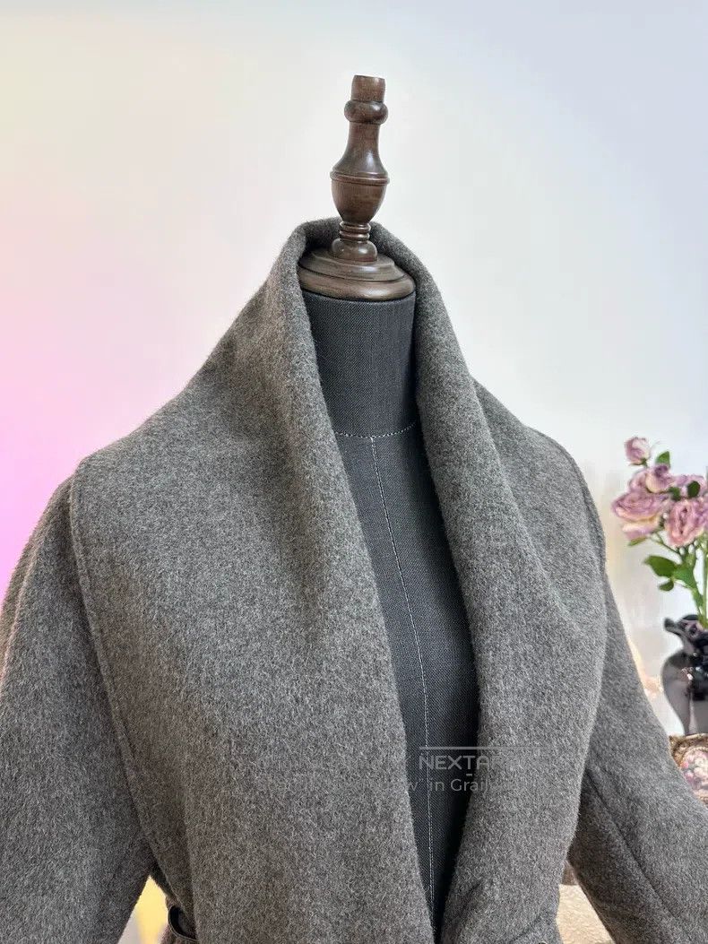 Hermes Hermes 1998 Classic Cashmere Long Coat, Gray Size XS / US 0-2 / IT 36-38 - 6 Thumbnail