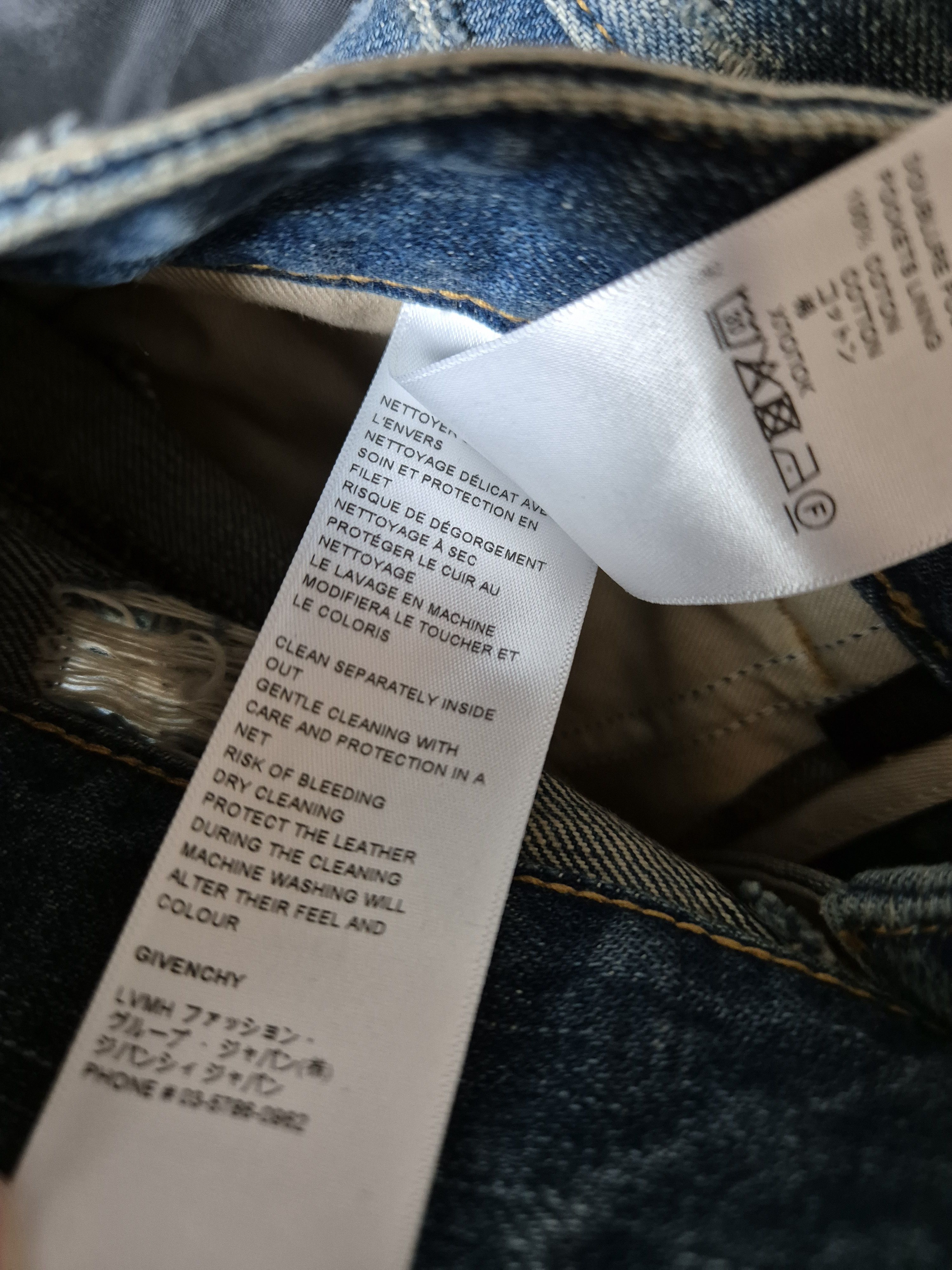 Givenchy moleskin distressed jeans Og