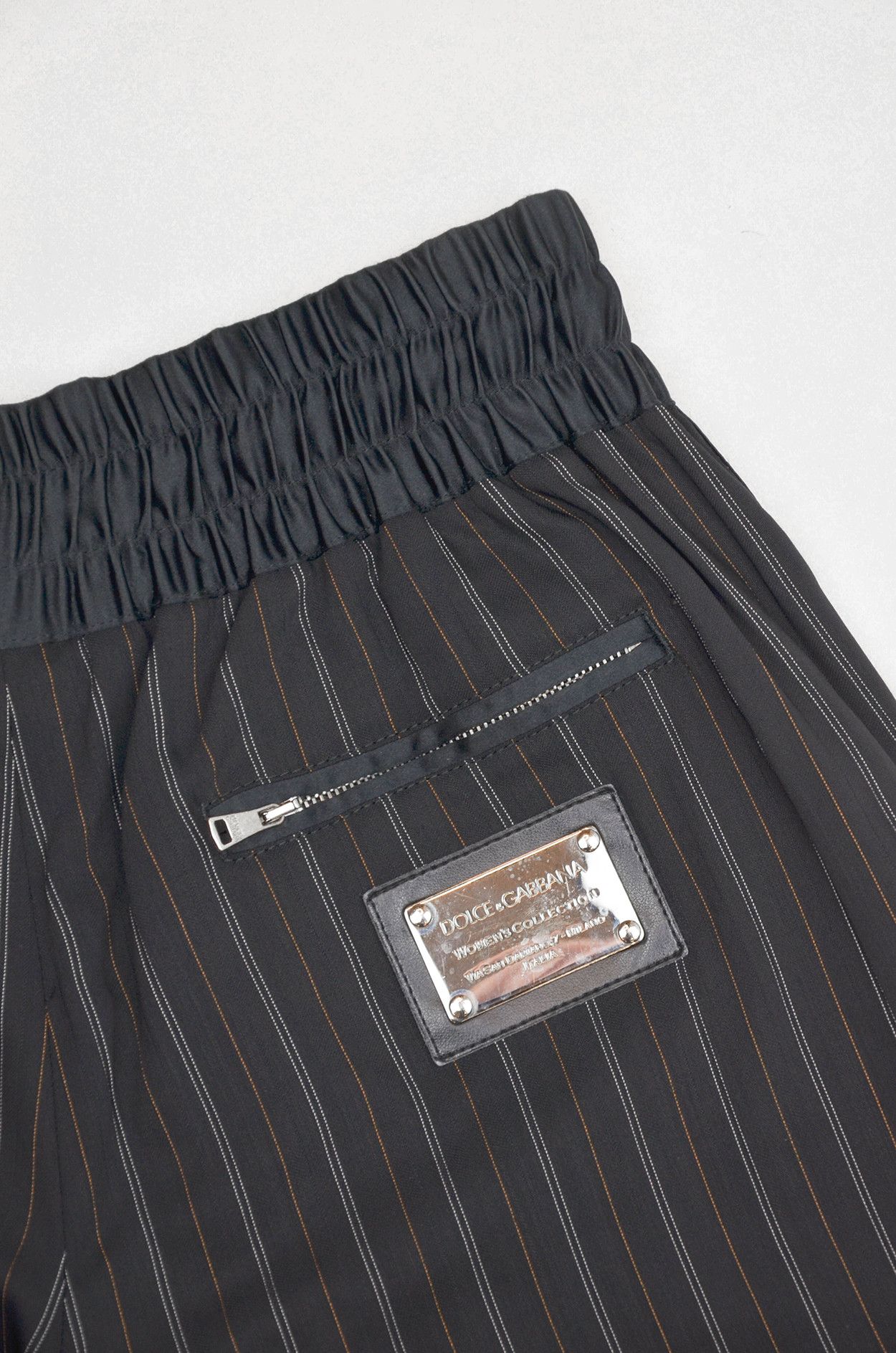 Dolce & Gabbana Dolce & Gabbana Pinstripe Wool Pants Black - Size 38 Size 26" / US 2 / IT 38 - 11 Thumbnail