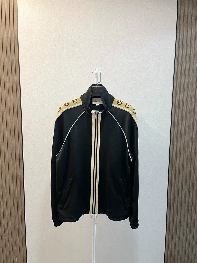 Gucci Gucci Black and yellow reflective side string logo zipper j Size US M / EU 48-50 / 2 - 1 Thumbnail