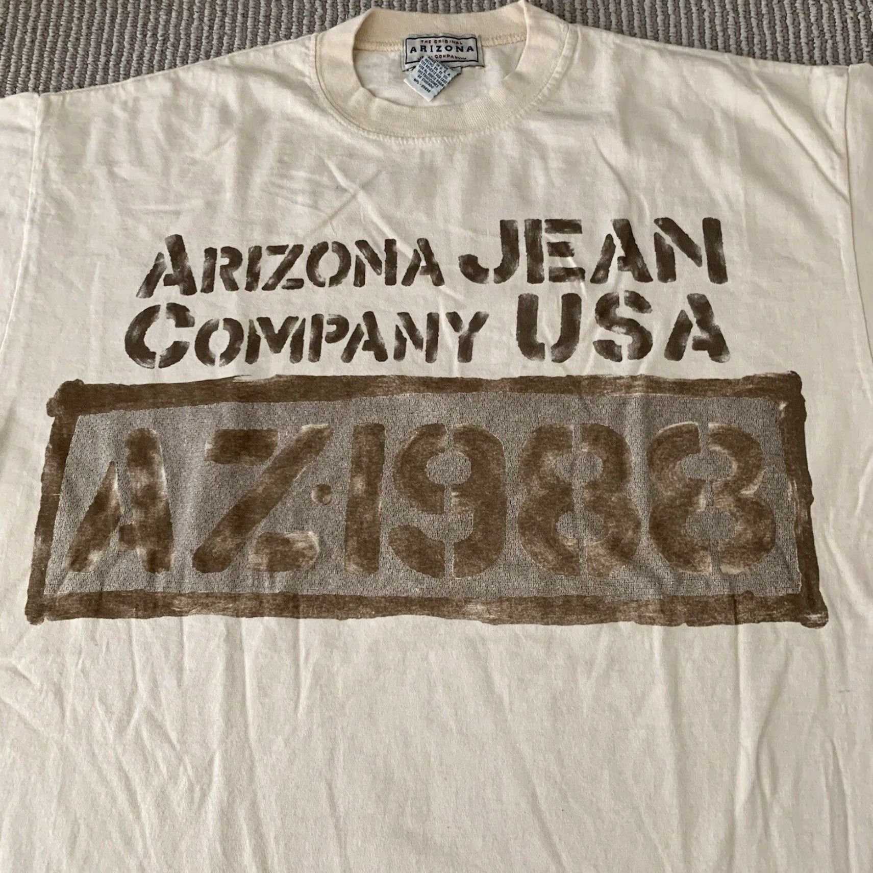 Vintage Vintage Arizona Jeans Company USA T Shirt 1988 Large L AZ AJC Deadstock Tee Size US L / EU 52-54 / 3 - 3 Thumbnail