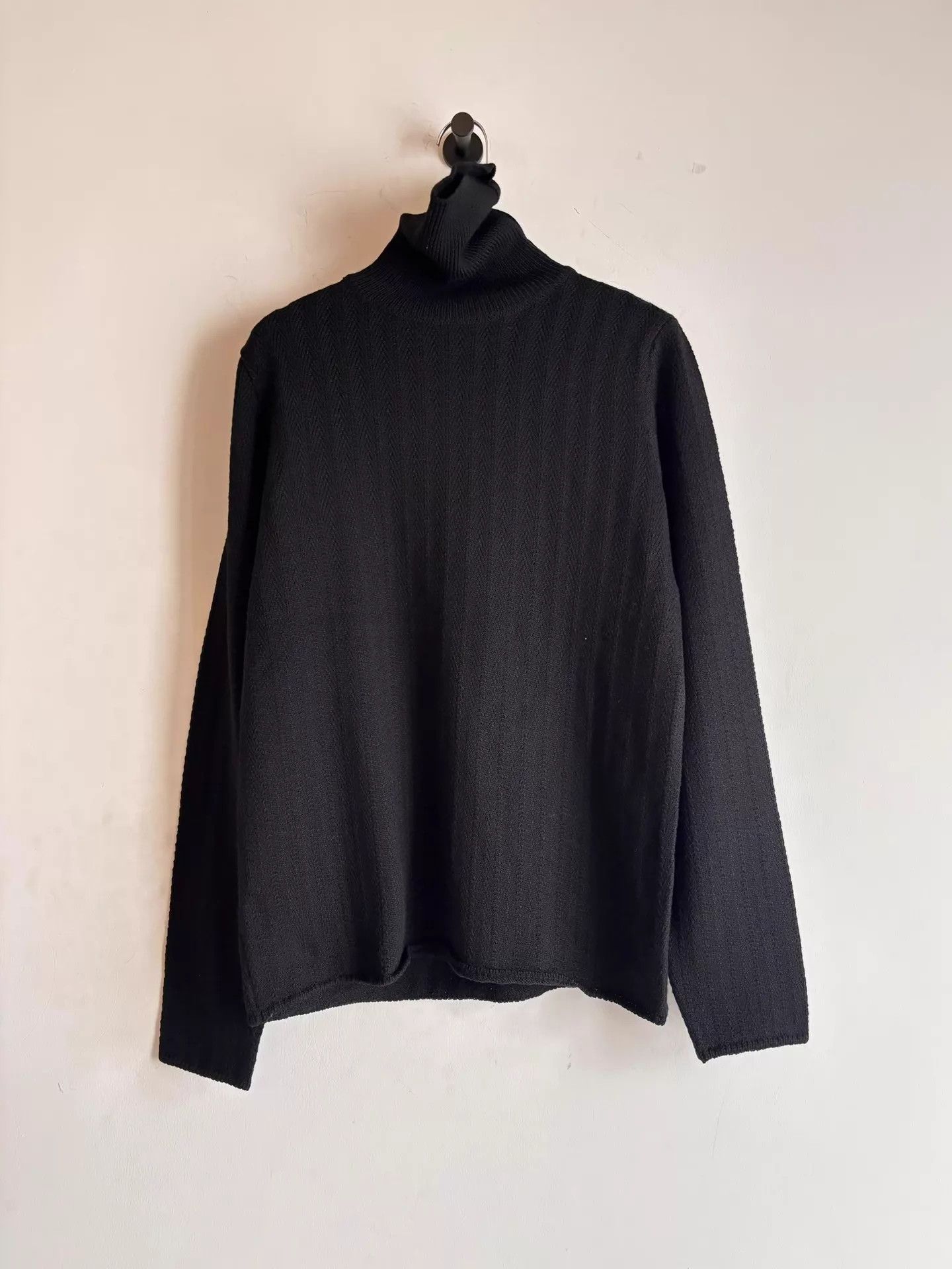 Helmut Lang Helmut Lang 00's Black Turtleneck Sweater Size 46 Size US S / EU 44-46 / 1 - 1 Thumbnail