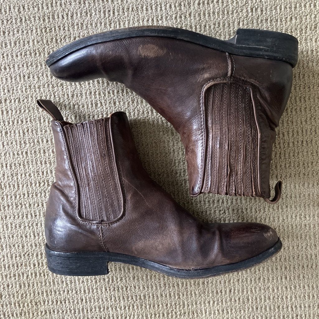 A.S.98 A.s.98 brown leather chelsea boot Size US 10 / EU 43 - 1 Thumbnail