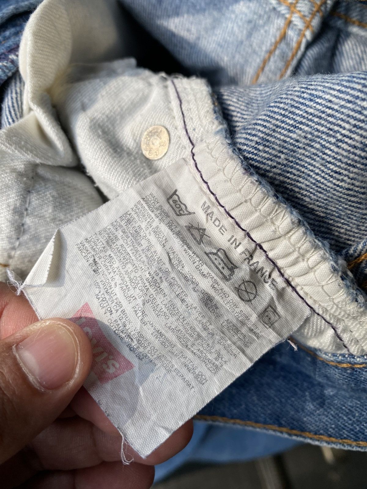 Levi's × Levi's Vintage Clothing × Vintage W30x31 Vintage levi's 501 90s faded made in FRANCE Size US 31 - 4 Thumbnail
