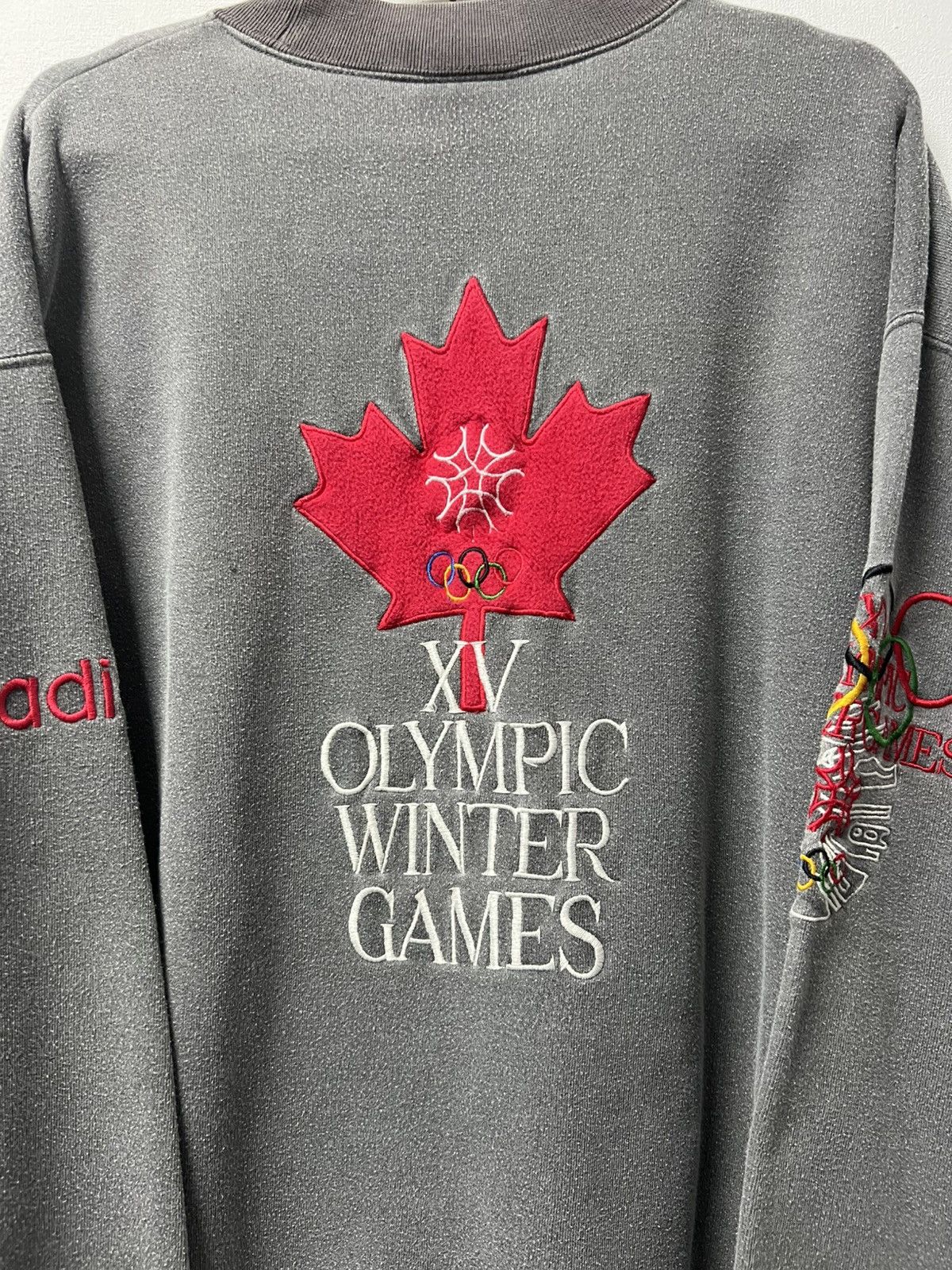 Adidas Adidas 1988 Calgary XV Olympic Winter Games Sweatshirt Rare Size US L / EU 52-54 / 3 - 12 Thumbnail