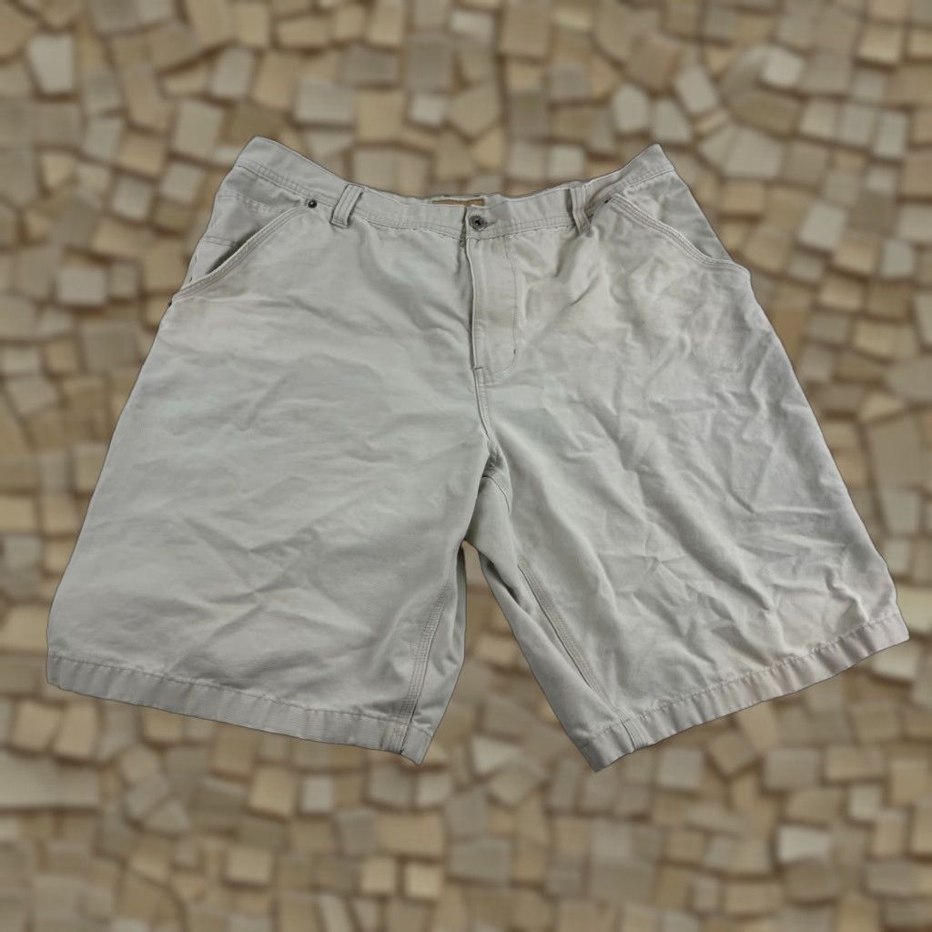 Vintage Canyon River Blues Shorts Men's 40 Tan Carpenter Pockets Cotton Flat Front 11in Inseam Size US 40 / EU 56 - 1 Thumbnail
