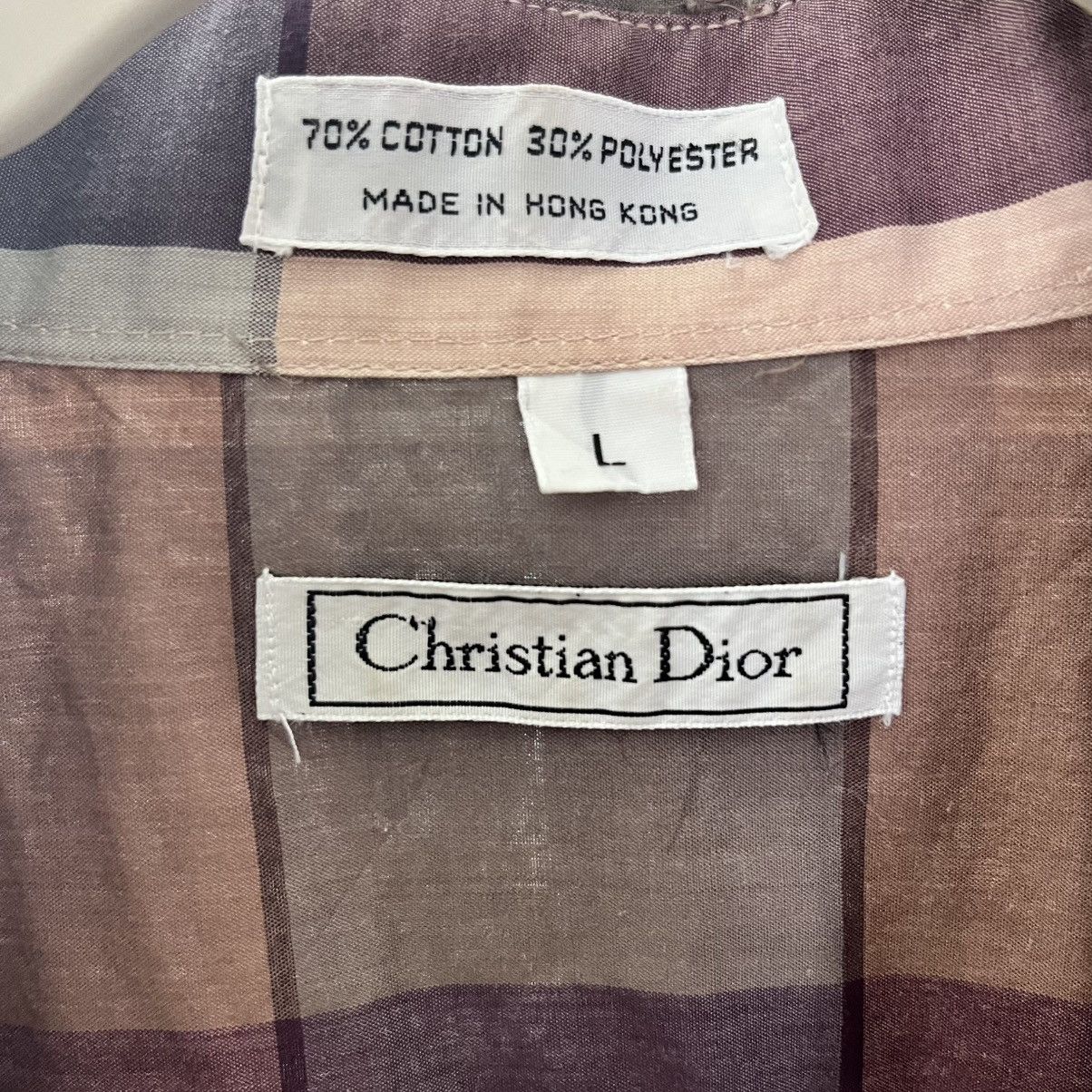 Christian Dior Monsieur Vintage Christian Dior Button Down Plaid Shirt Size L Size US L / EU 52-54 / 3 - 8 Thumbnail