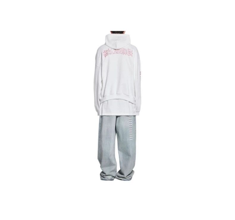 Balenciaga Balenciaga size 3 24 FW dragon flame metal hooded sweatshir Size US M / EU 48-50 / 2 - 7 Thumbnail