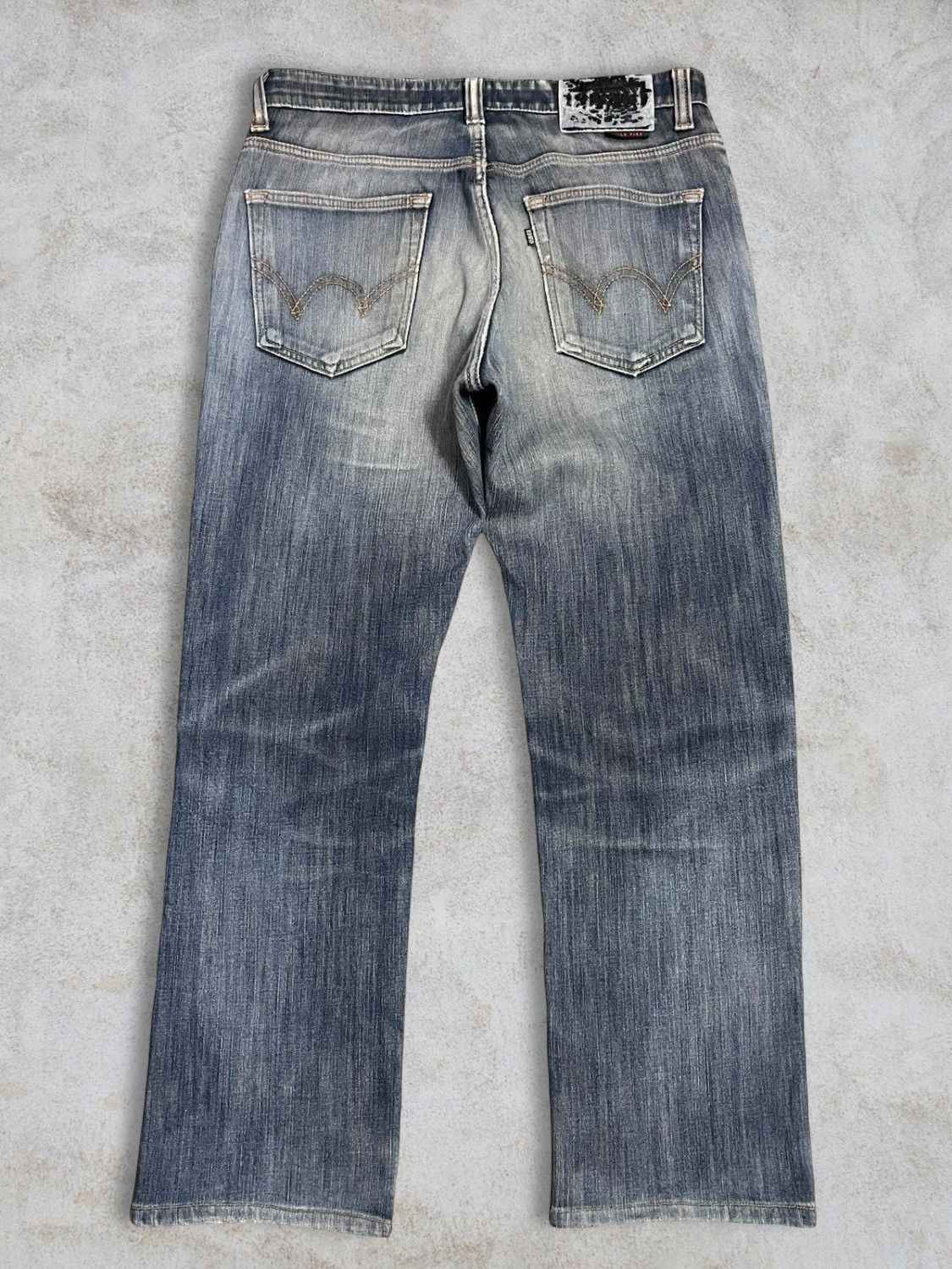 Edwin Edwin Japan Distressed Fade Grey Wash Navajo Lining Jeans Size US 32 / EU 48 - 7 Thumbnail