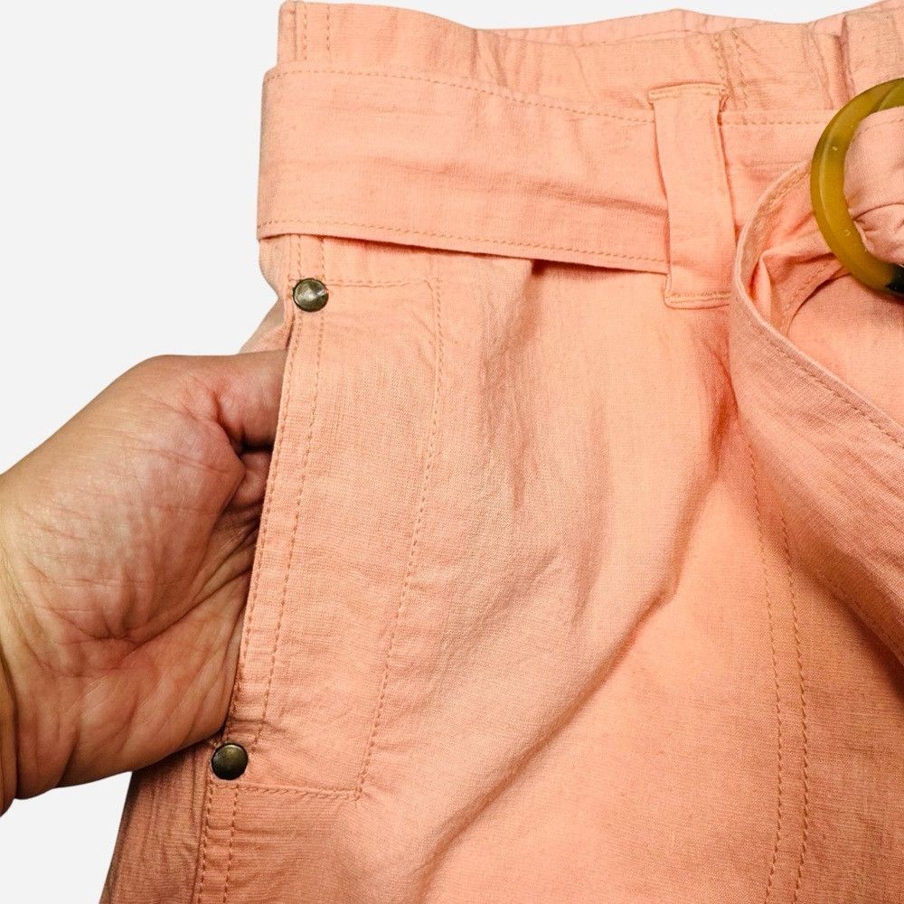 Free People NWT New $178 Free People Tidal Wave Cropped Coral Pink Pant Size 25" / US 0 / IT 36 - 9 Thumbnail