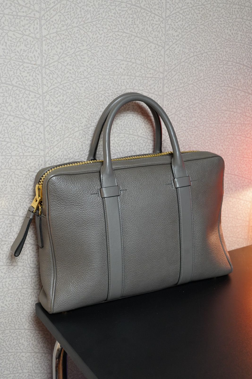 Tom Ford TOM FORD / BUCKLEY BRIEFCASE / Taupe / Grey Taupe Size ONE SIZE - 1 Thumbnail