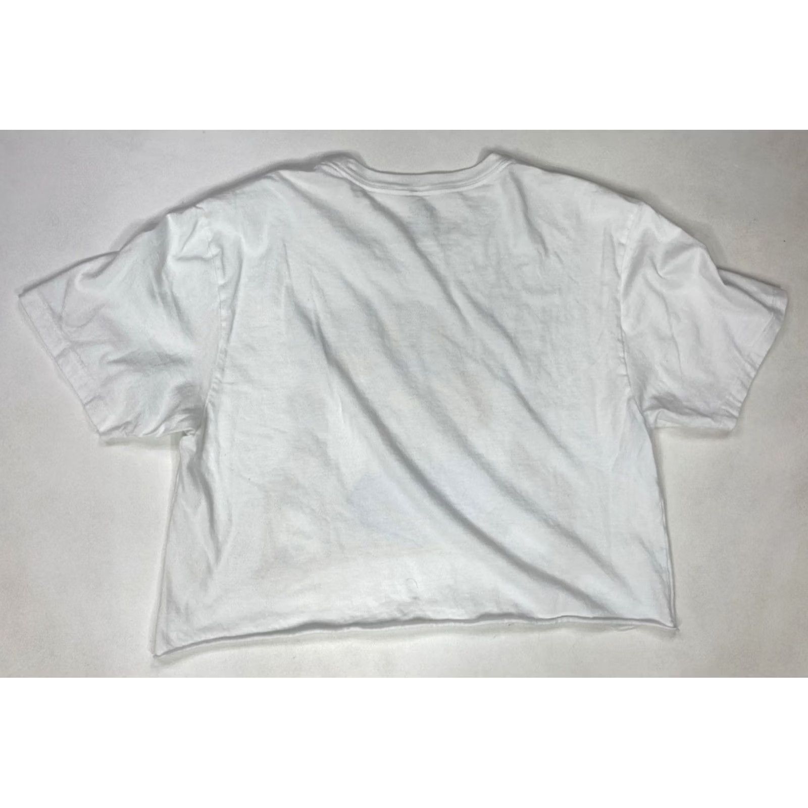 Vintage Willie Nelson Cropped T-shirt Women Medium White Short Sleeve Music Shirt Size M / US 6-8 / IT 42-44 - 3 Thumbnail