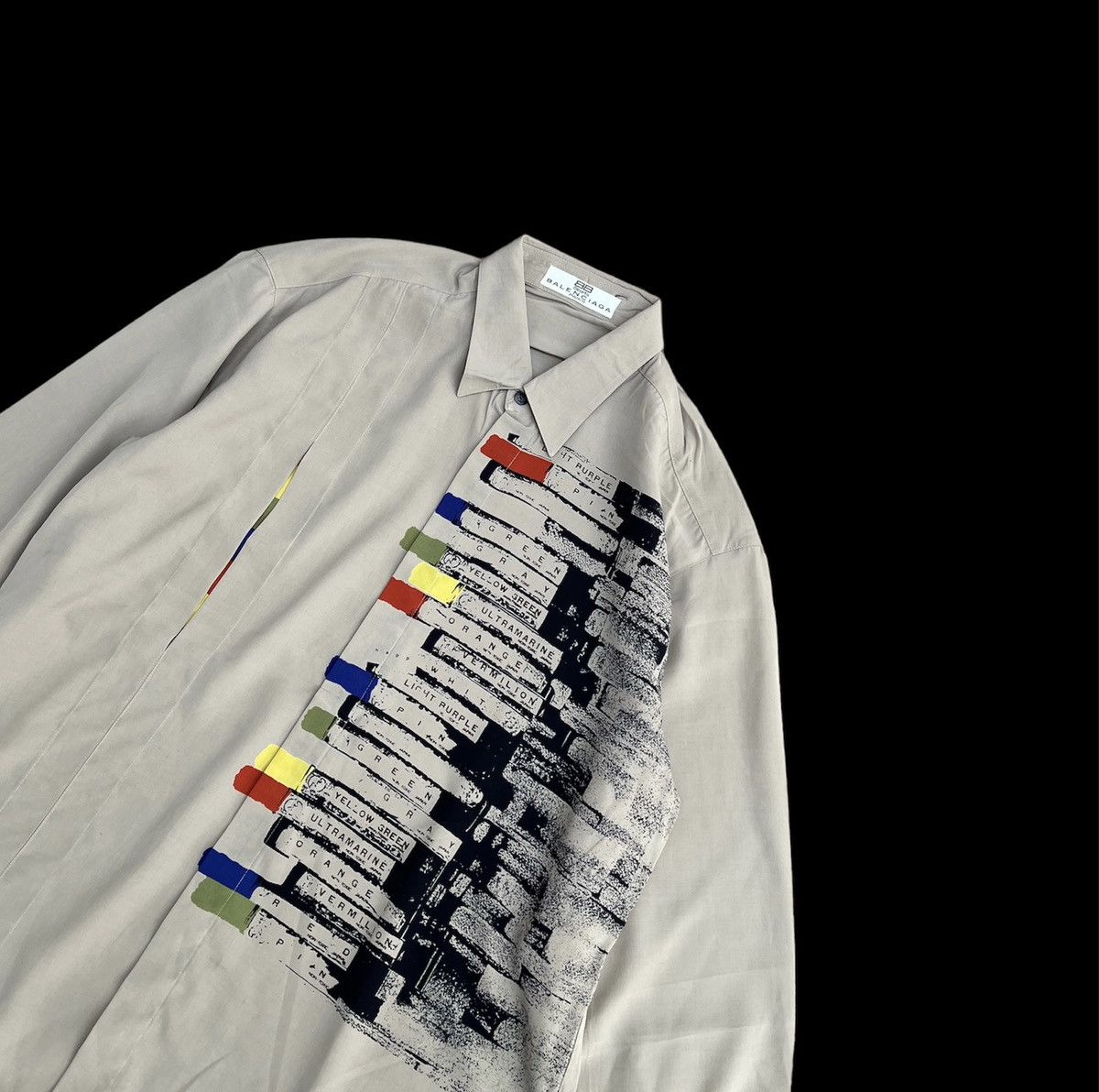Balenciaga Vintage Rare Balenciaga Paris Sports Button Ups Silk Shirt Size US M / EU 48-50 / 2 - 3 Thumbnail