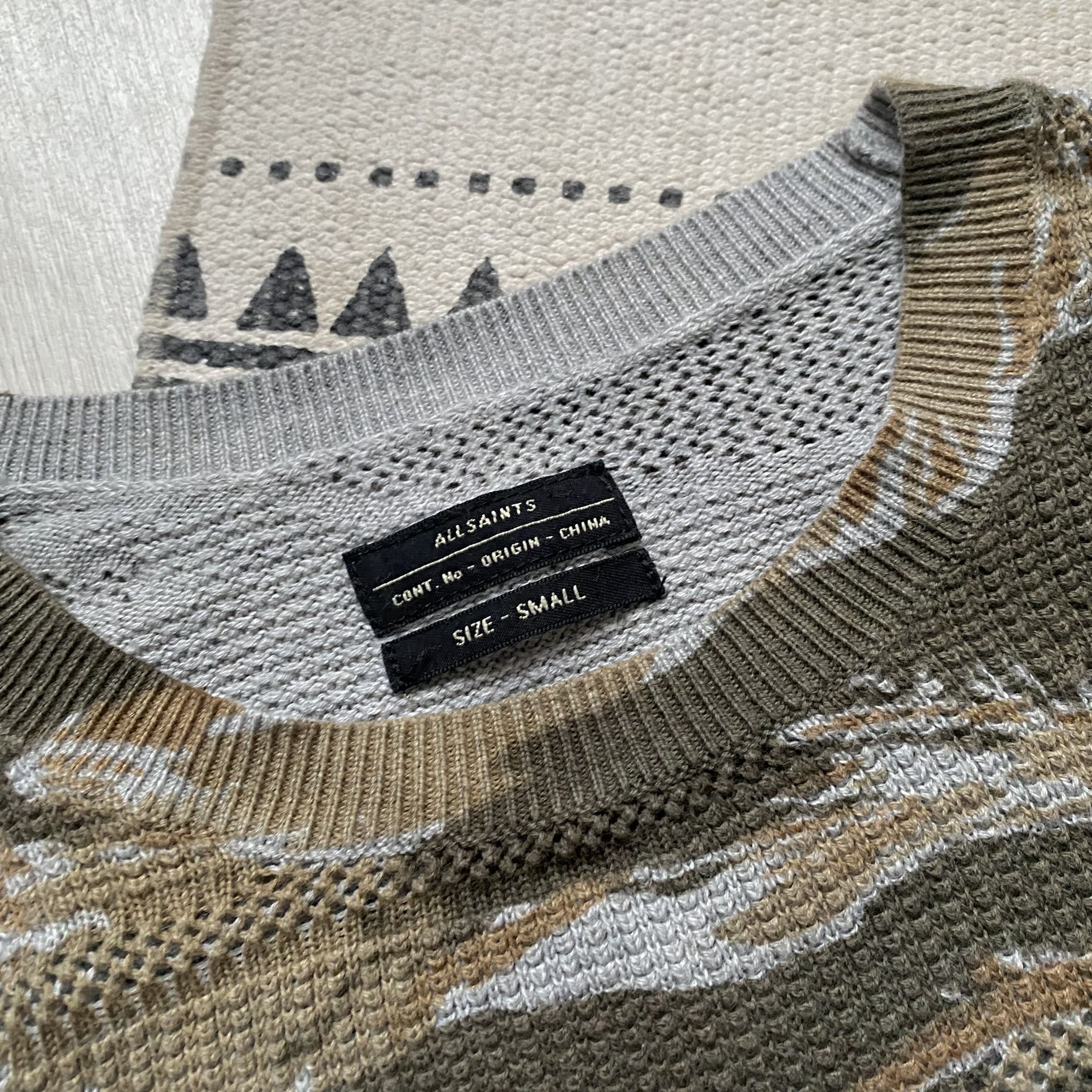 Allsaints Designer Allsaint camo sweater light pullover Size US S / EU 44-46 / 1 - 4 Thumbnail