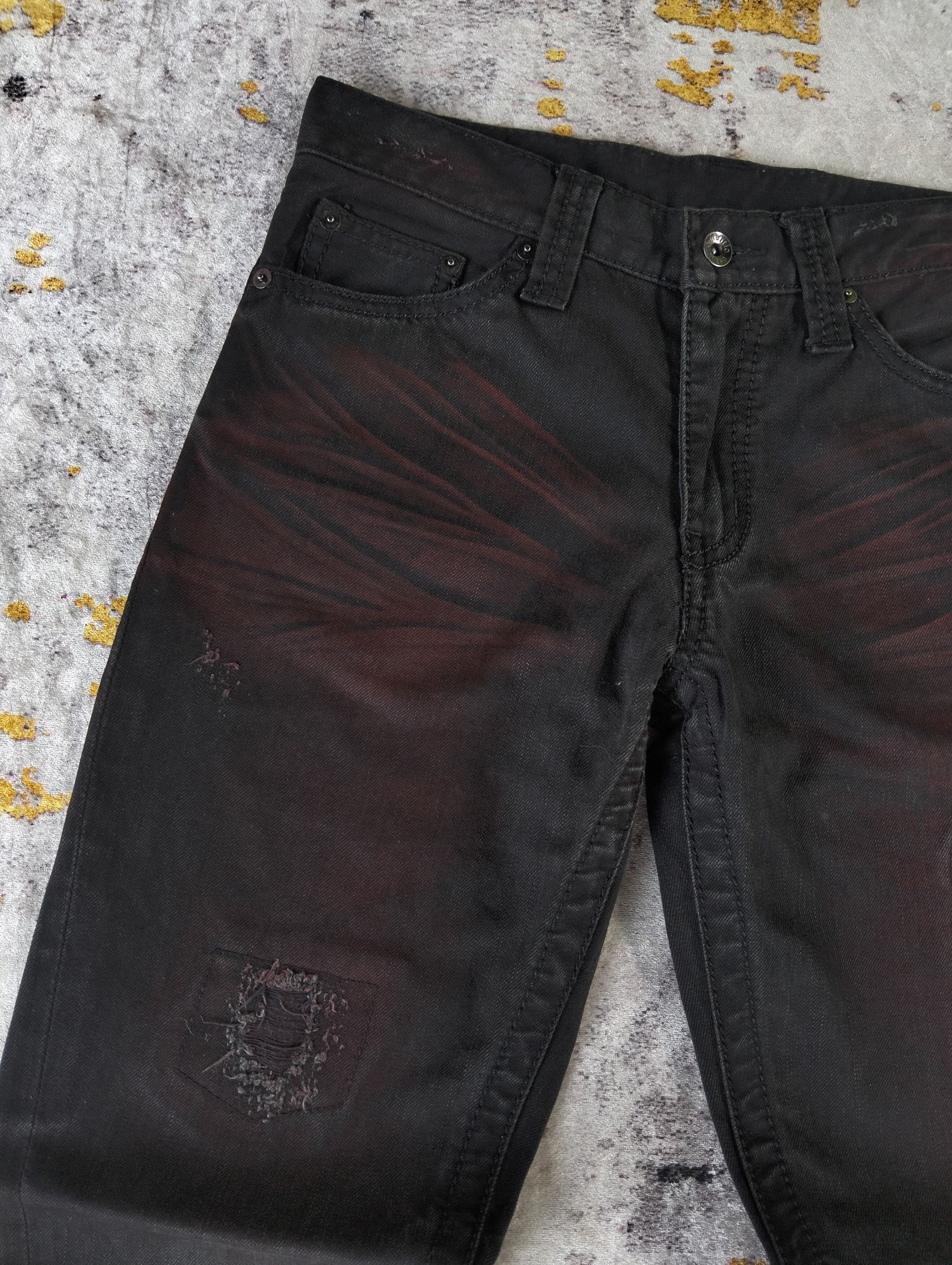 semanticdesign Semantic Design Japan Flared Bootcut Waxed Spiral Jeans Size US 28 / EU 44 - 5 Thumbnail